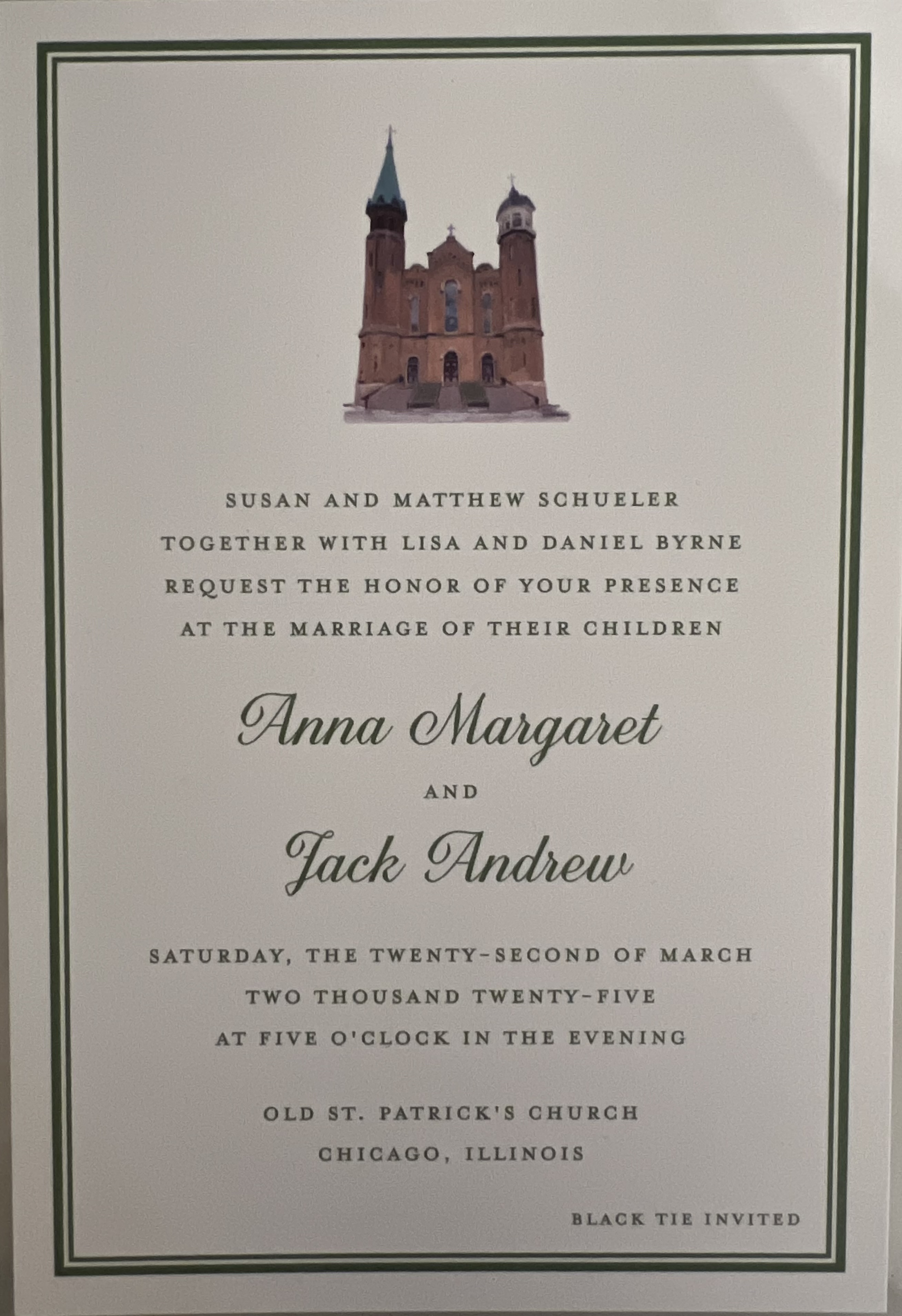 The Wedding of Anna Schueler and Jack Byrne - 03/22/2025
