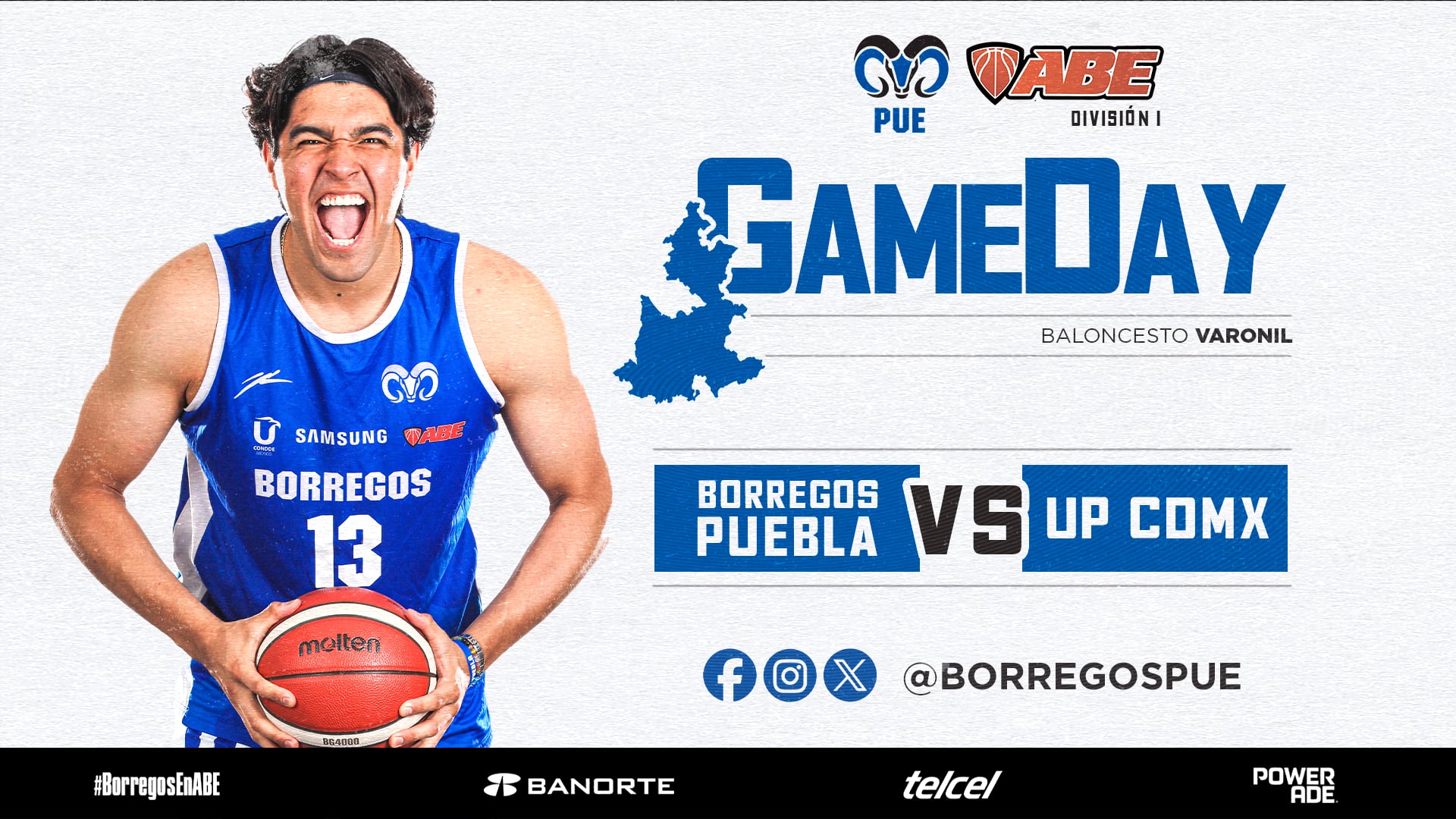 J#15 ABE División I Varonil 2024 - 2025 | Borregos Puebla vs UP CDMX