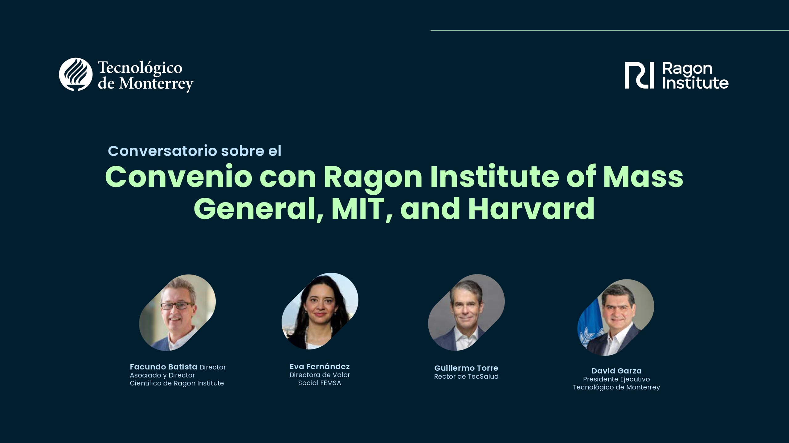 Conversatorio sobre el Convenio con Ragon Institute de Mass General, MIT y Harvard
