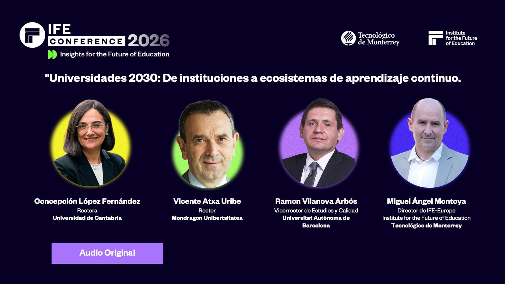 Universidades 2030: De instituciones a ecosistemas de aprendizaje continuo.  Visiones desde Europa