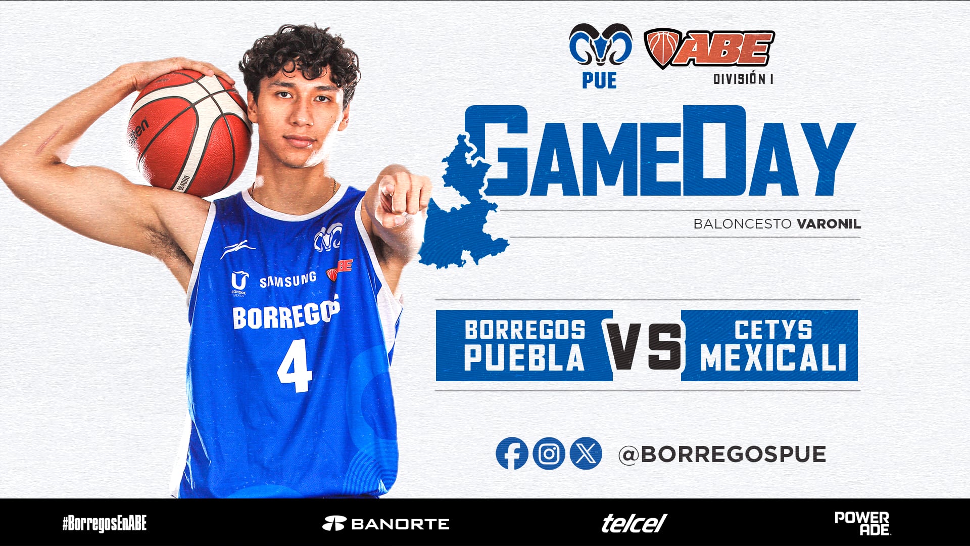 J#2 ABE División I Varonil 2024 | Borregos Puebla vs CETYS MEXICALI