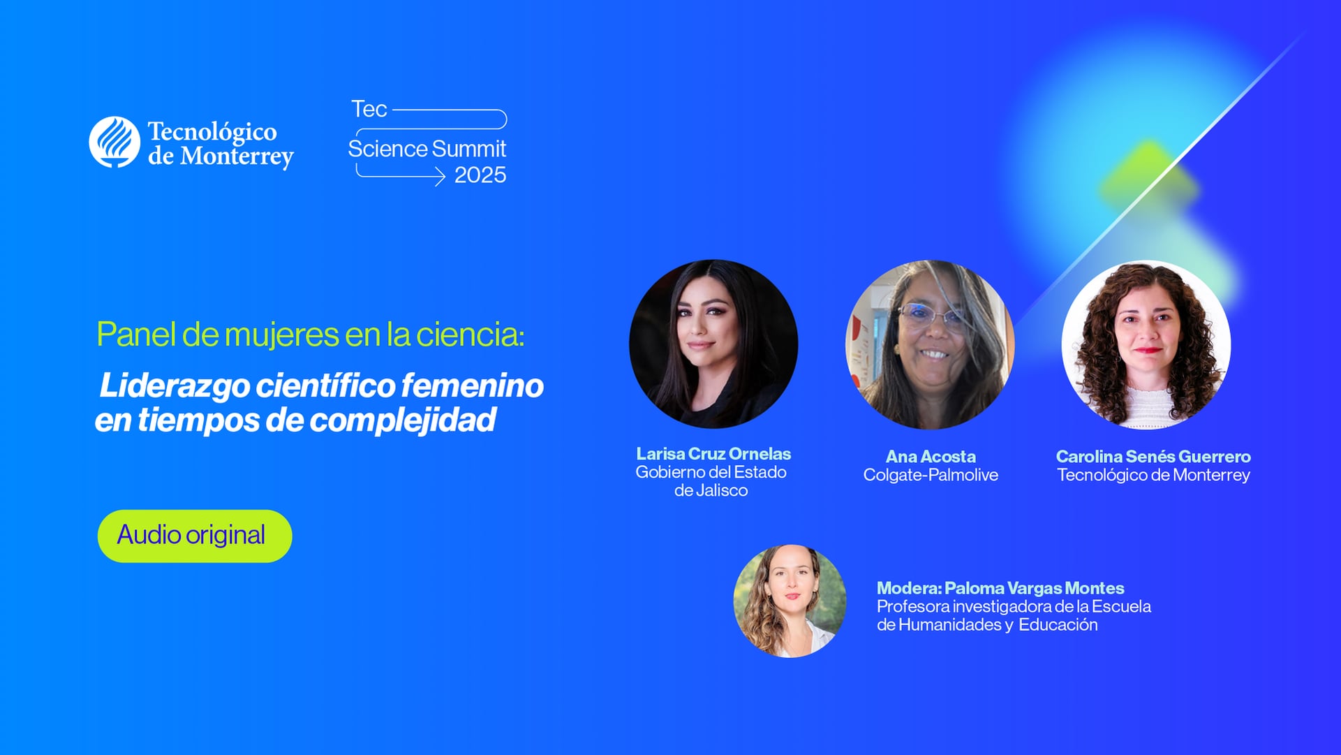 Panel de mujeres en la ciencia: Liderazgo científico femenino en tiempos de complejidad