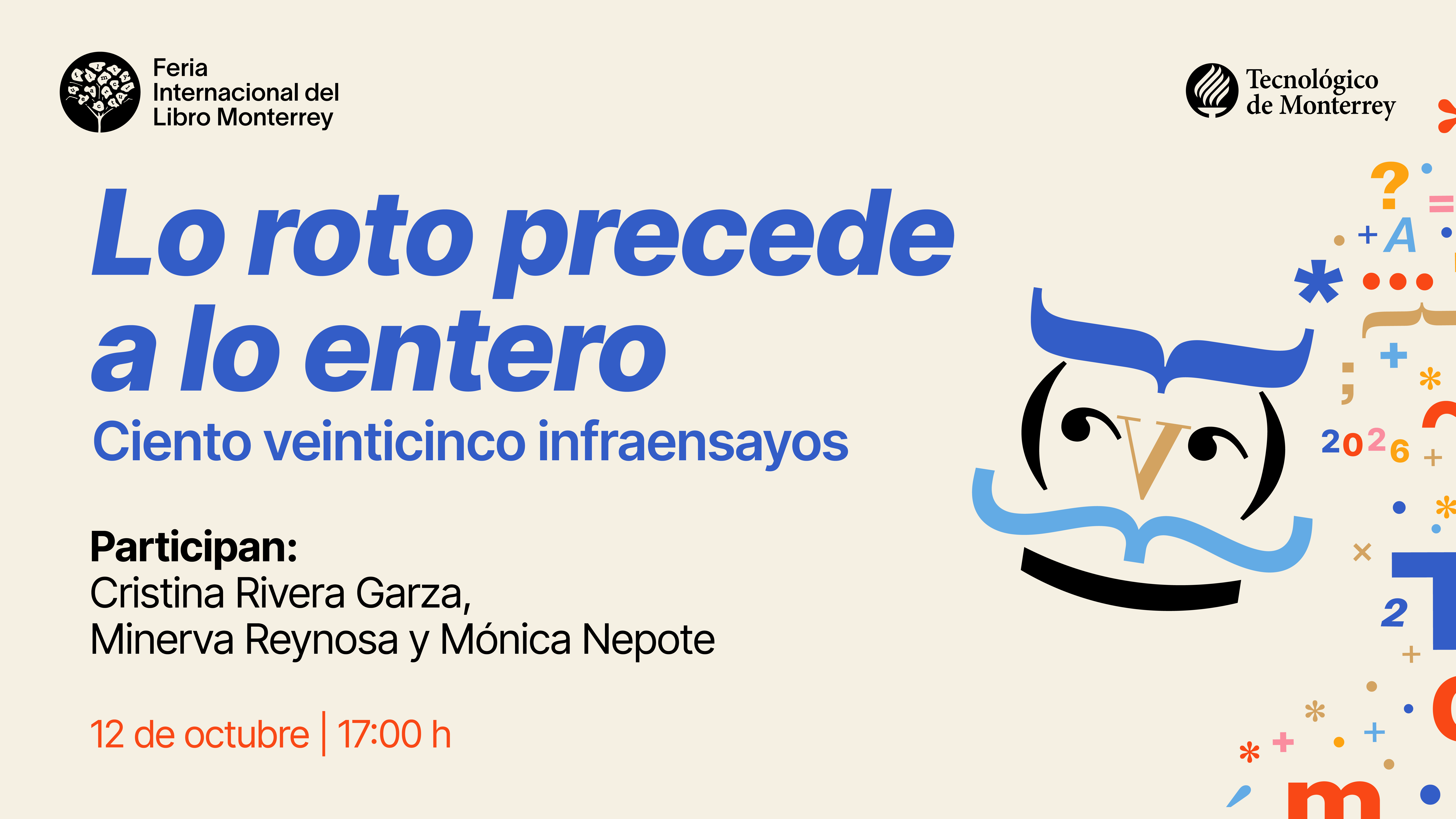 Presentación de libro Lo roto precede a lo entero
