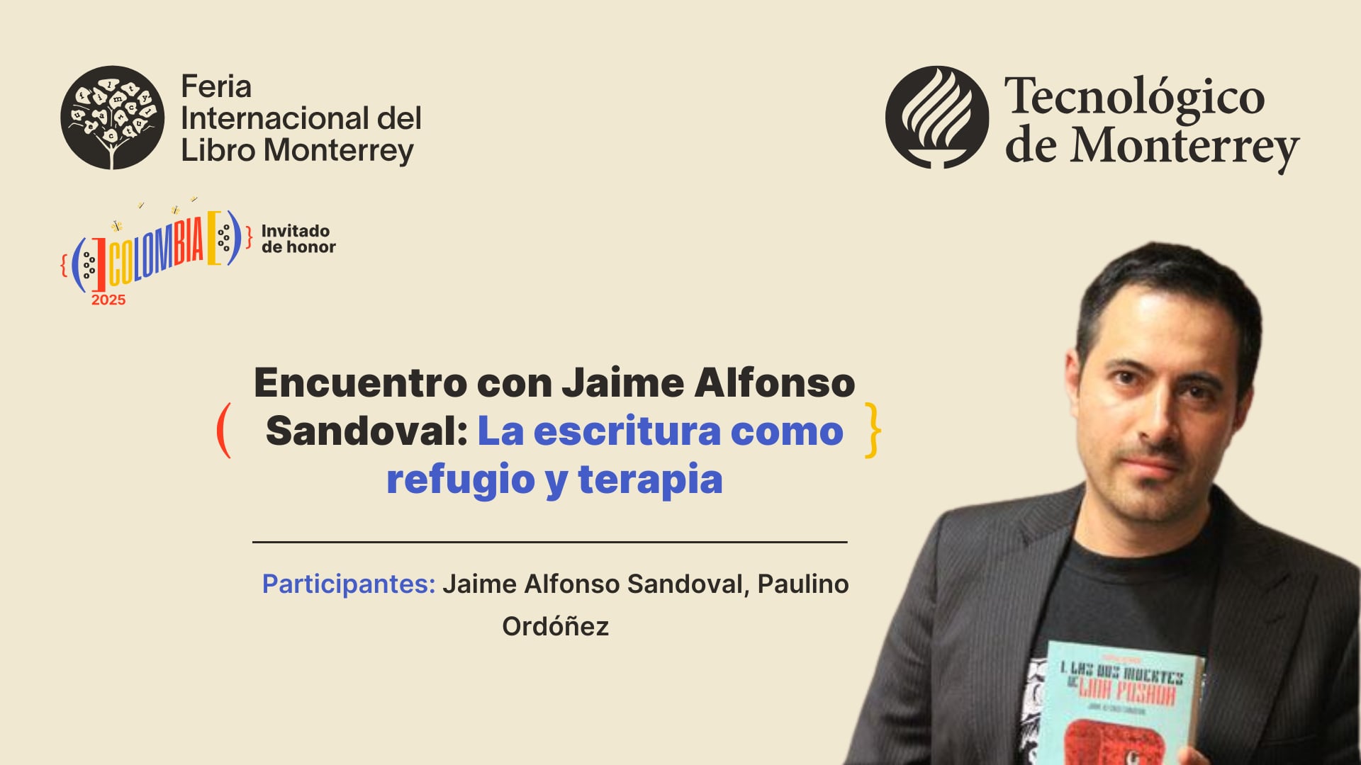 Encuentro con Jaime Alfonso Sandoval: La escritura como refugio y terapia