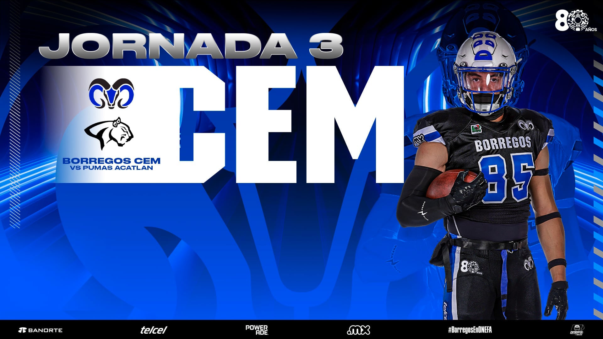 J#3 Borregos CEM vs UNAM  Pumas Acatlán