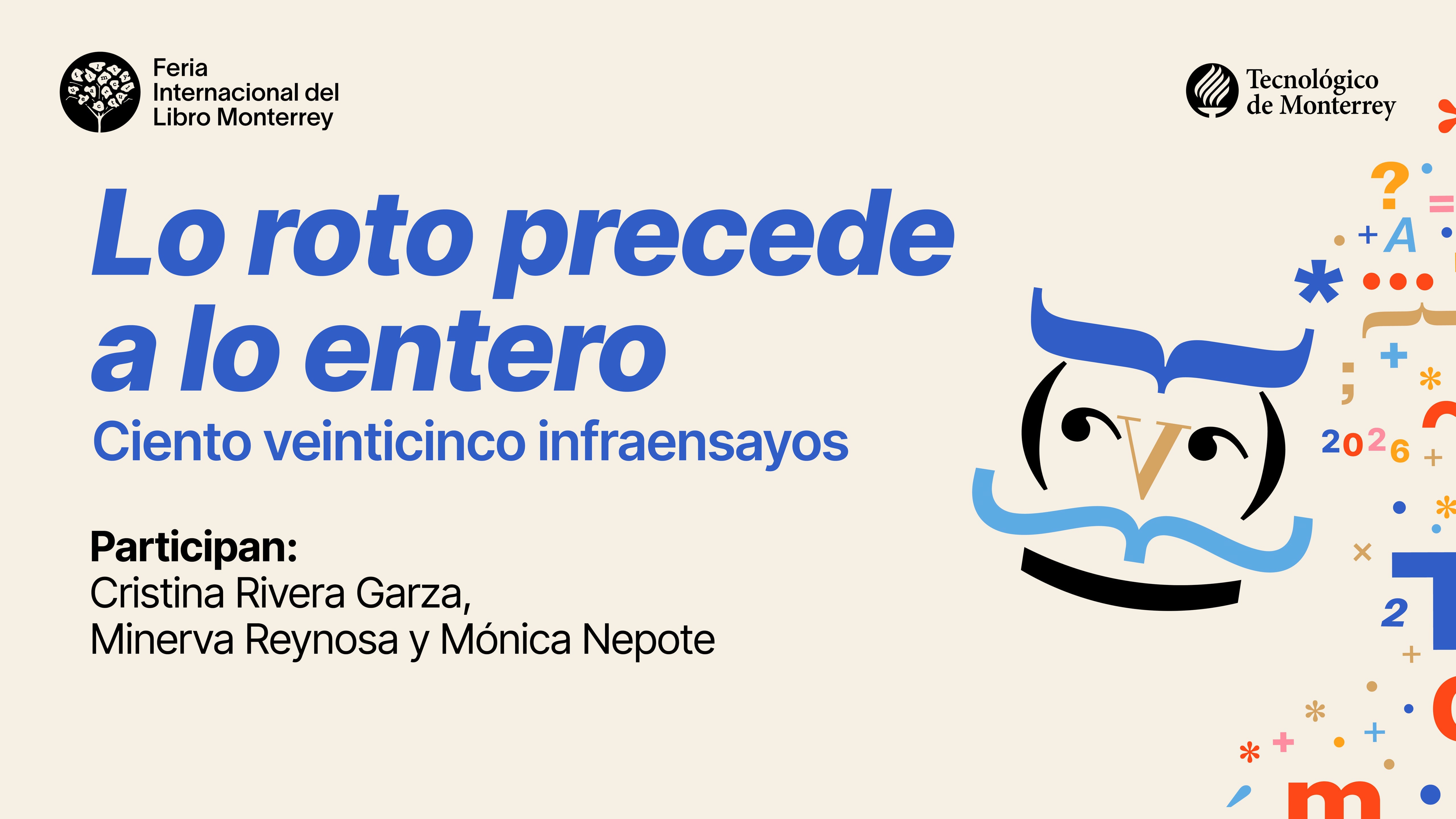 Presentación de libro Lo roto precede a lo entero