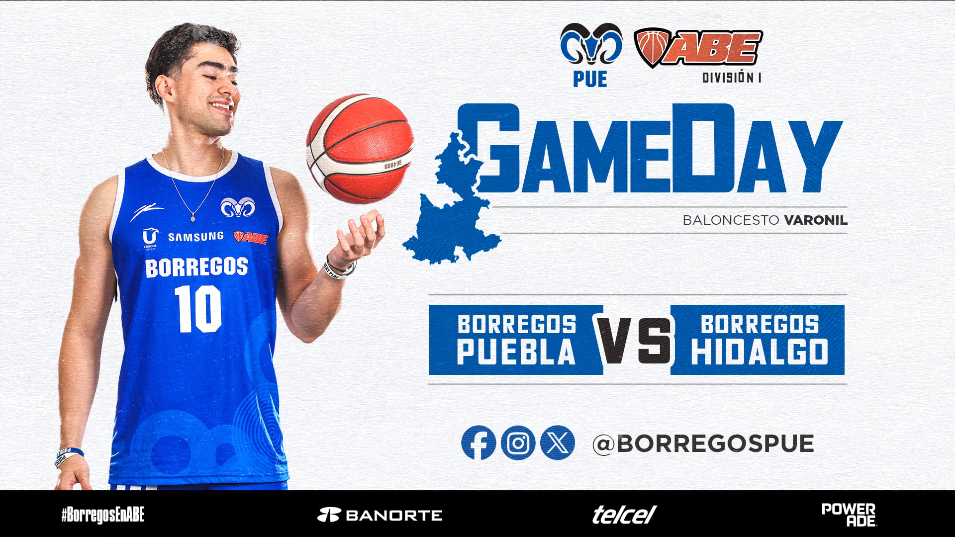 J#20 ABE División I Varonil 2024 - 2025 | Borregos Puebla vs Borregos Hidalgo