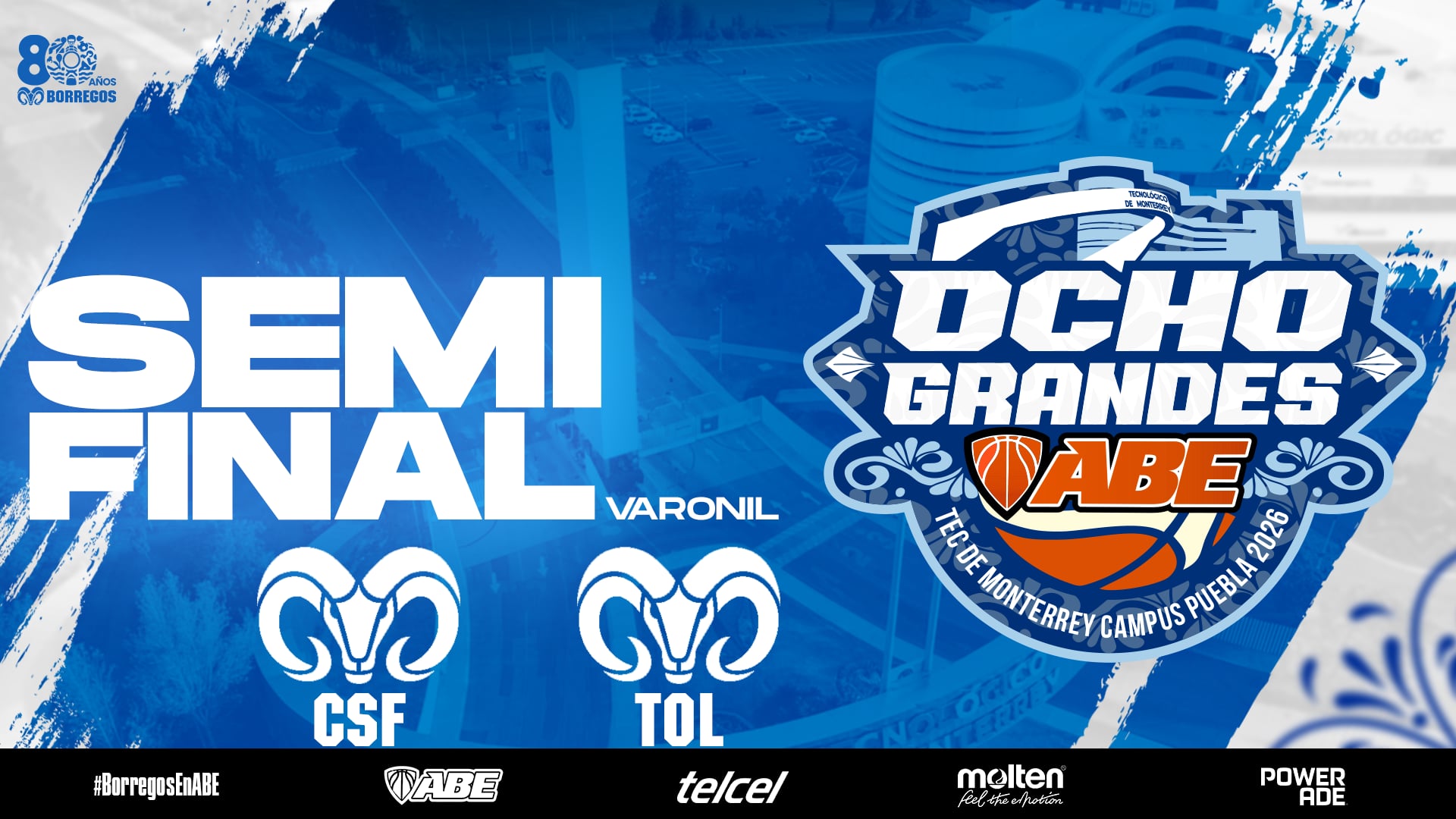 J#1 Semi Finales Varonil | Borregos CSF vs Borregos Toluca
