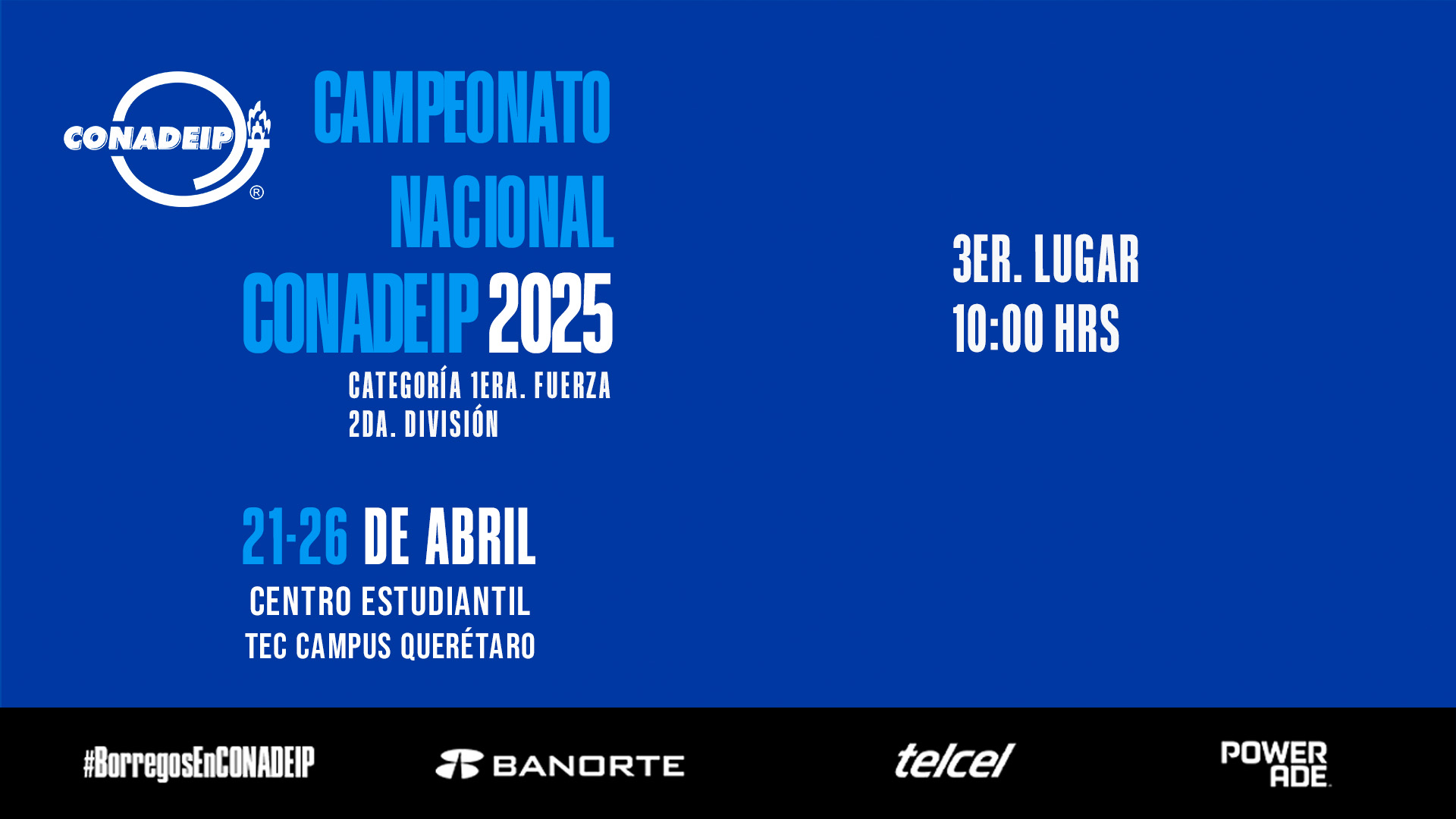 Campeonato Nacional de Voleibol CONADEIP 2025 I 3er. LUGAR