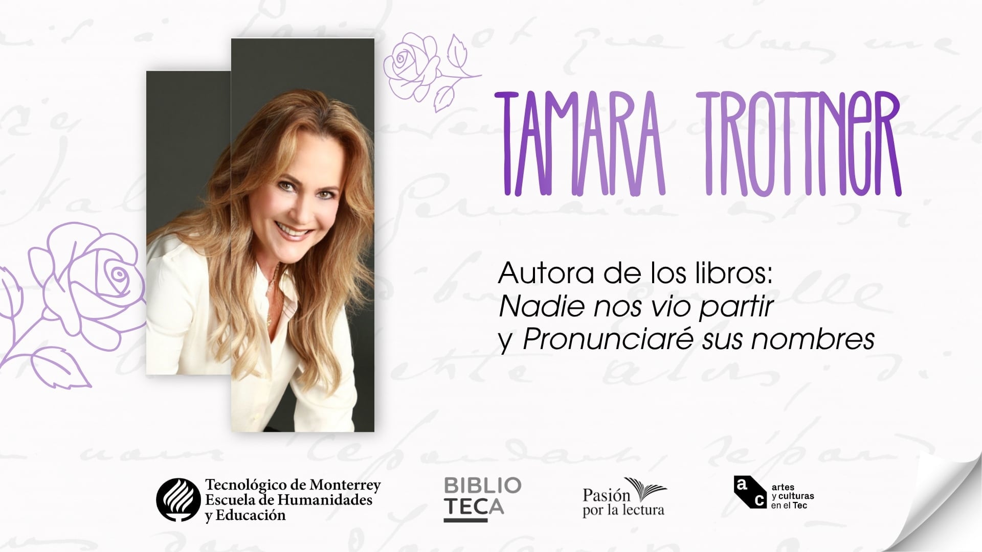 Charla con la escritora Tamara Trottner