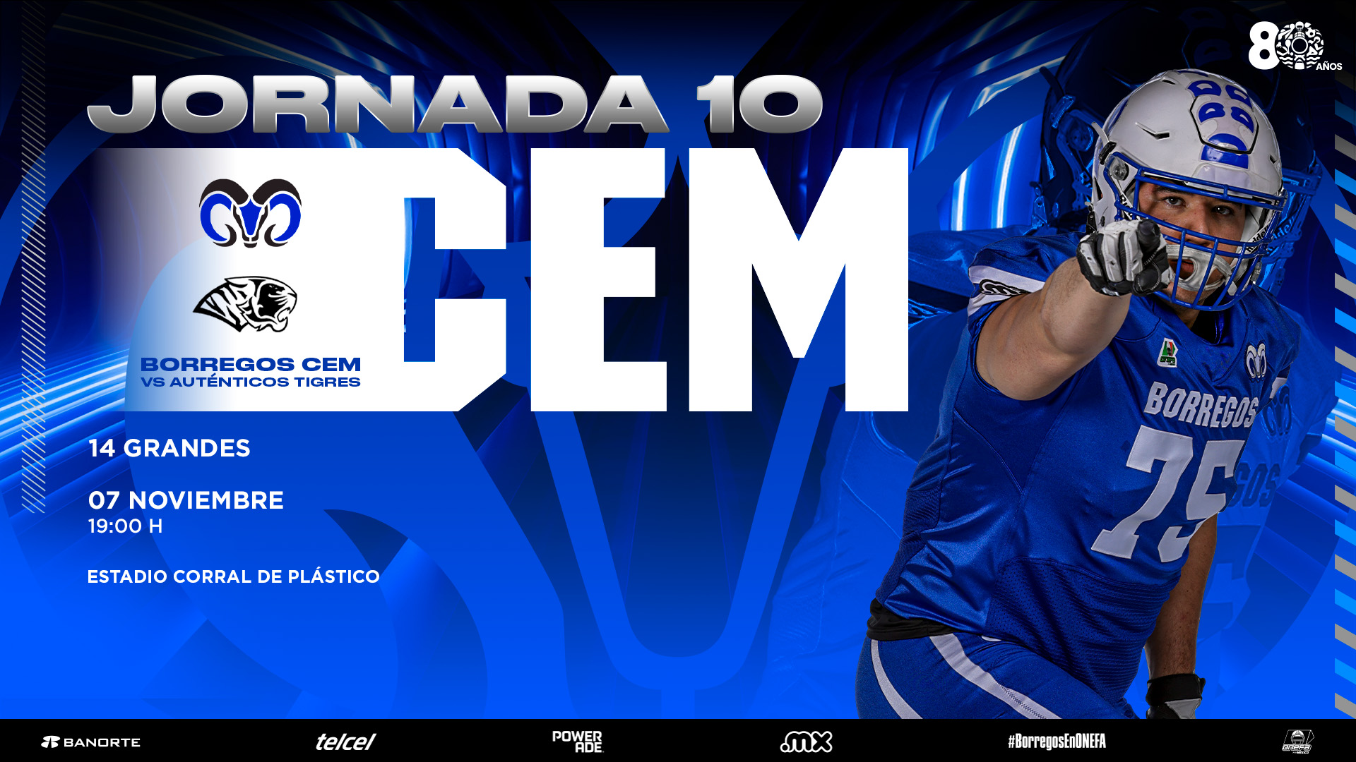 J#10 Borregos CEM vs UANL Auténticos Tigres