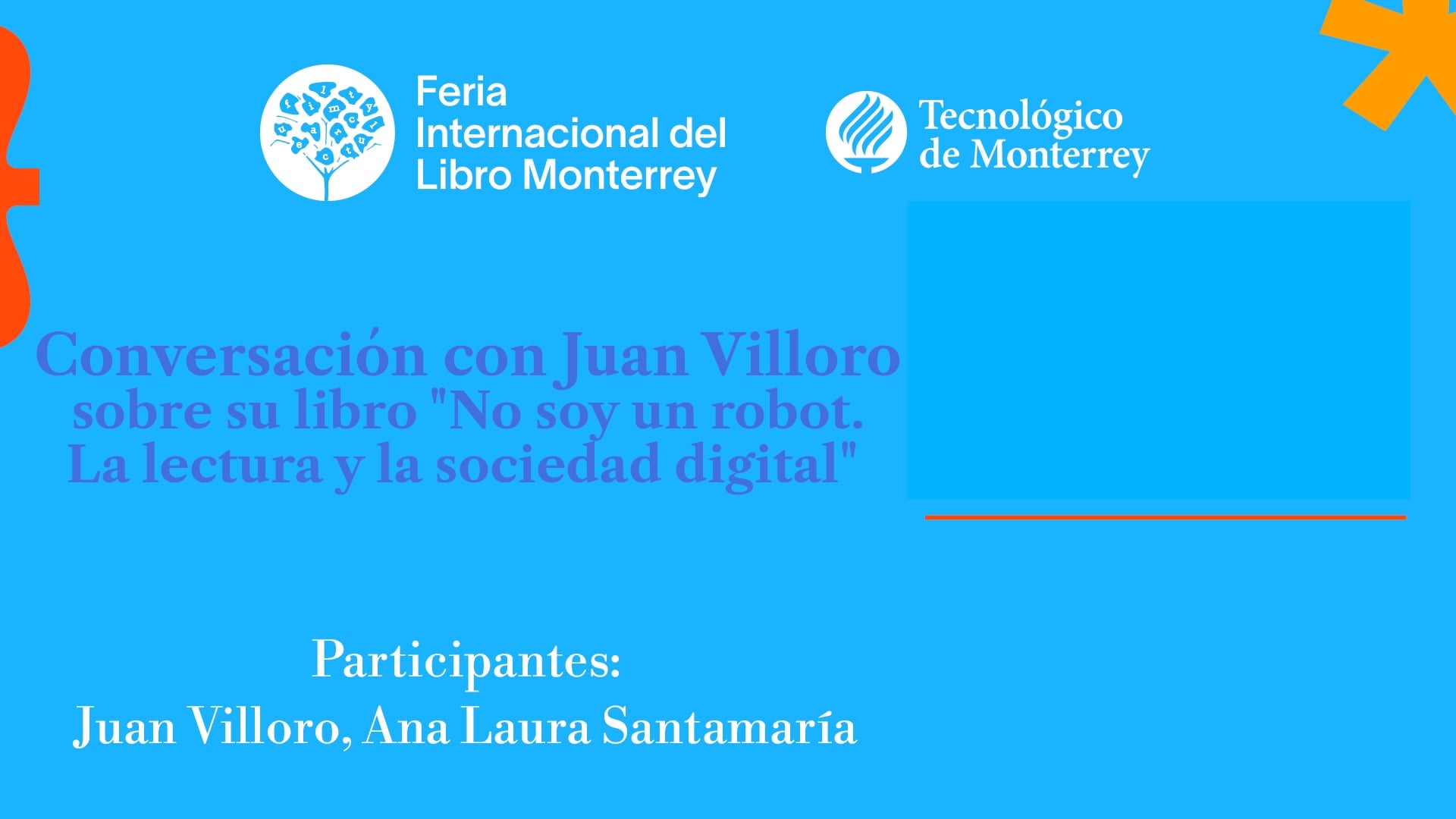 Conversación con Juan Villoro sobre su libro "No soy un robot. La lectura y la sociedad digital"