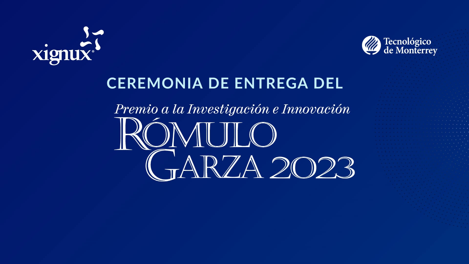 Premio Rómulo Garza 2023