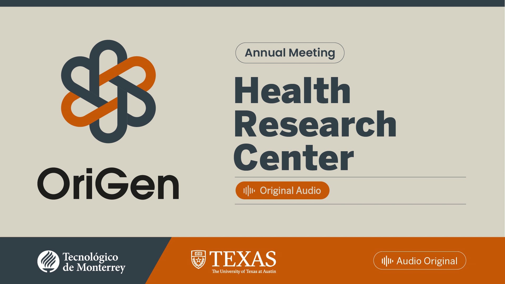 OriGen Health Research Center | Annual Meeting 2026