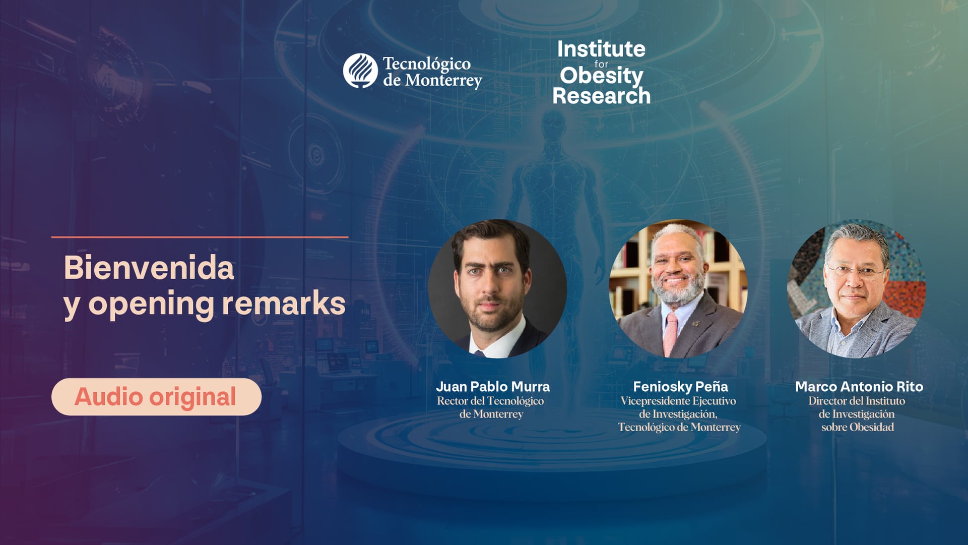 Bienvenida y Opening remarks