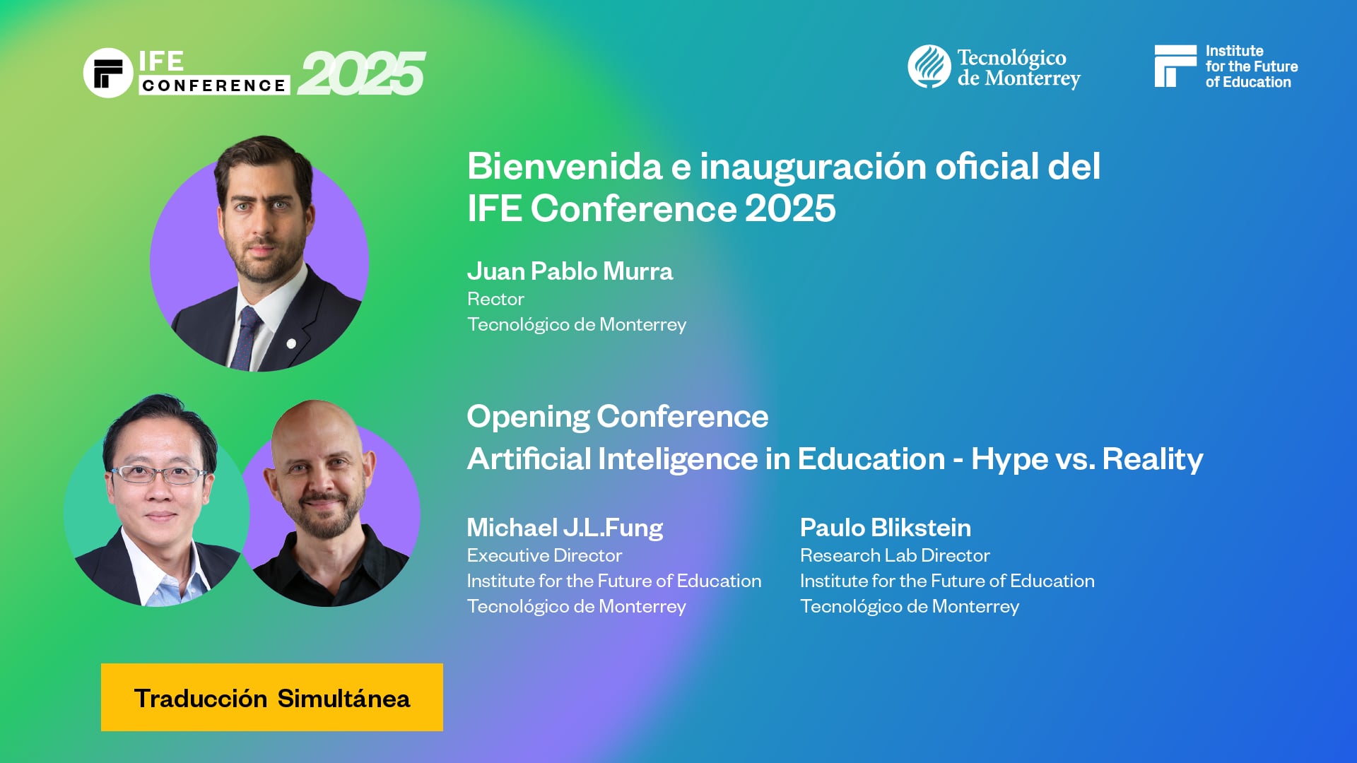 [Trad]. Inauguration of IFE Conference & Opening Conference: Artificial Intelligence in Education - Hype vs. Reality