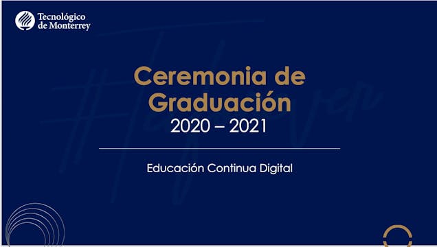 Ceremonia de Graduación ECD 2021