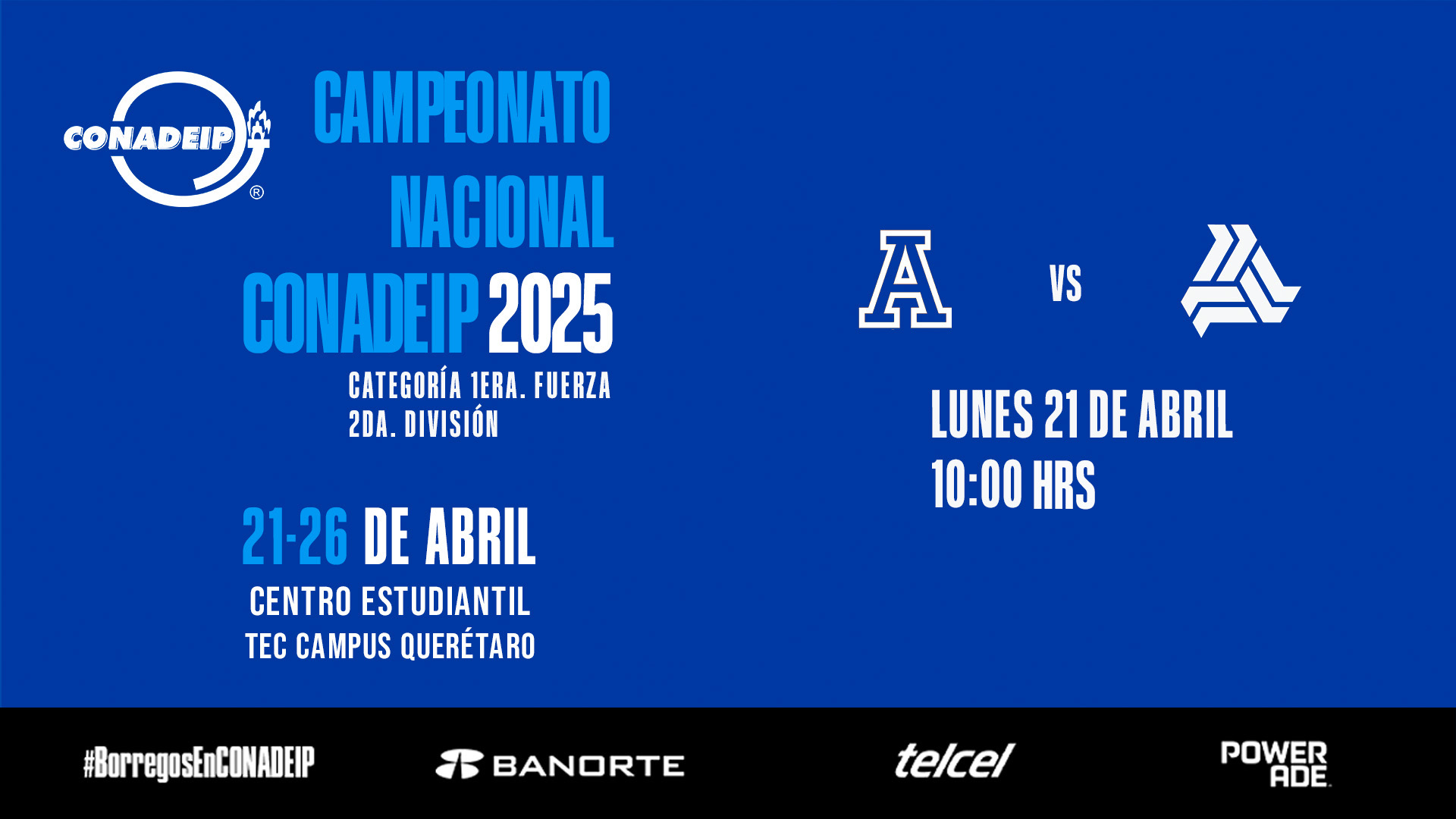 Campeonato Nacional de Voleibol CONADEIP 2025 I Anahuac PUE vs La Salle México