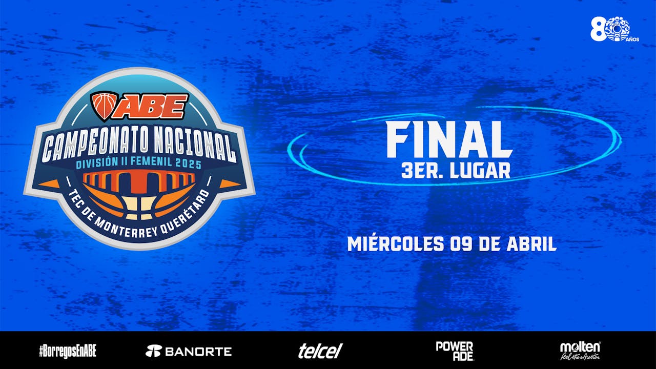 ABE División II Femenil 2025 | Finales 3er lugar