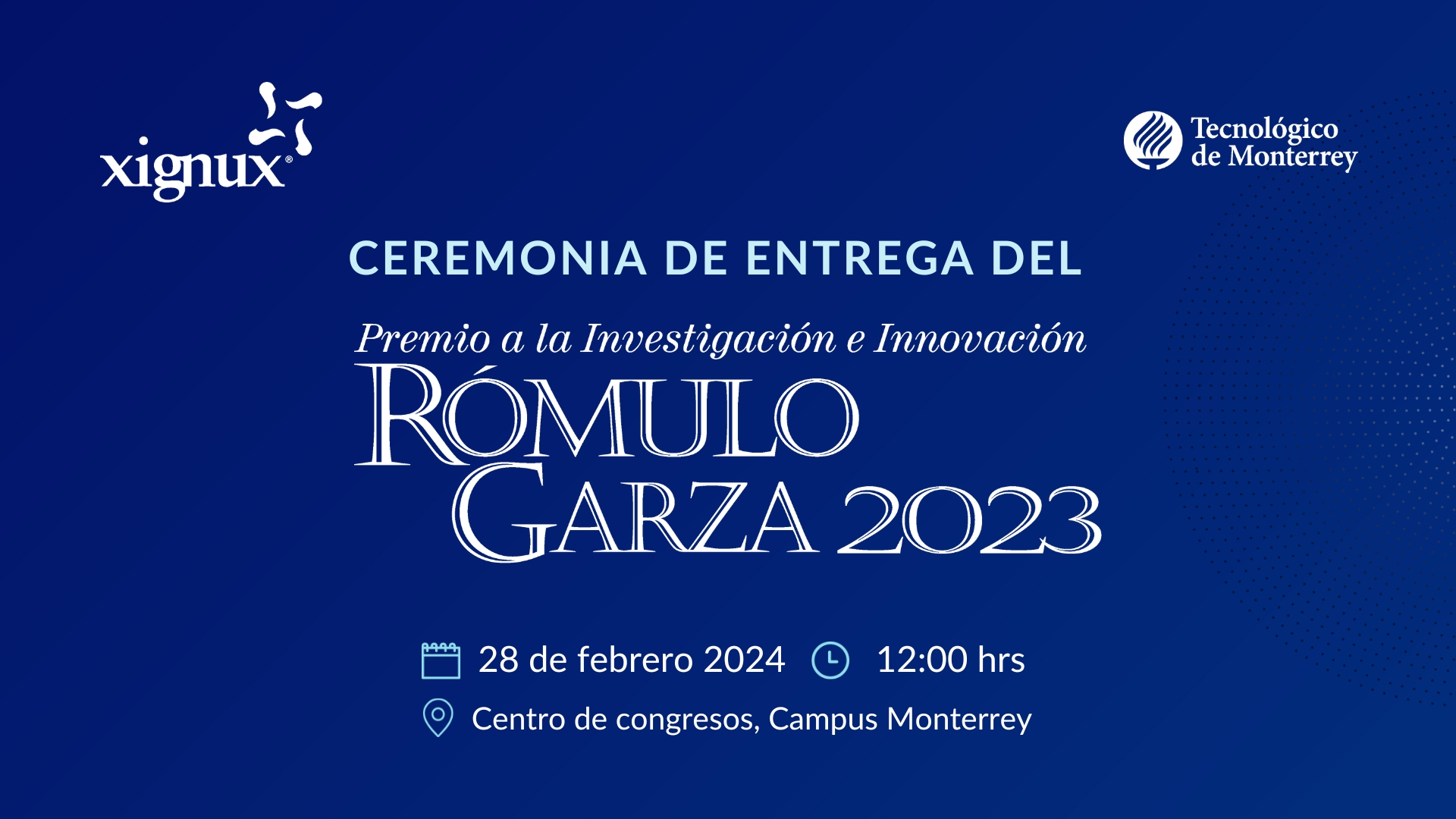 Premio Rómulo Garza 2023