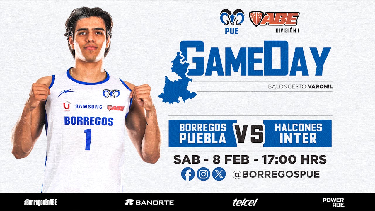 J#12 ABE División I Varonil 2024 - 2025 | Borregos Puebla VS Halcones Interamericana