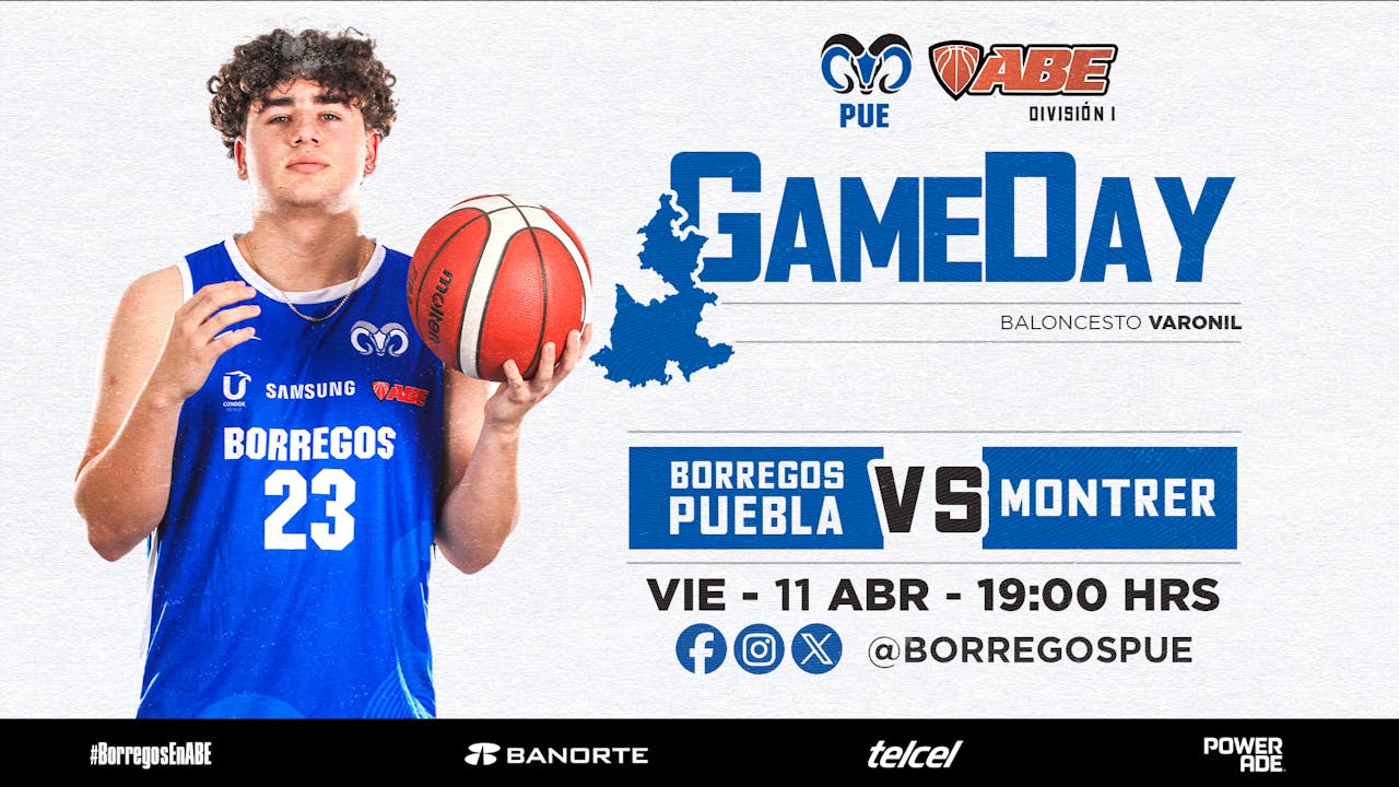 J#21 ABE División I Varonil 2024 - 2025 | Borregos Puebla vs MONTRER