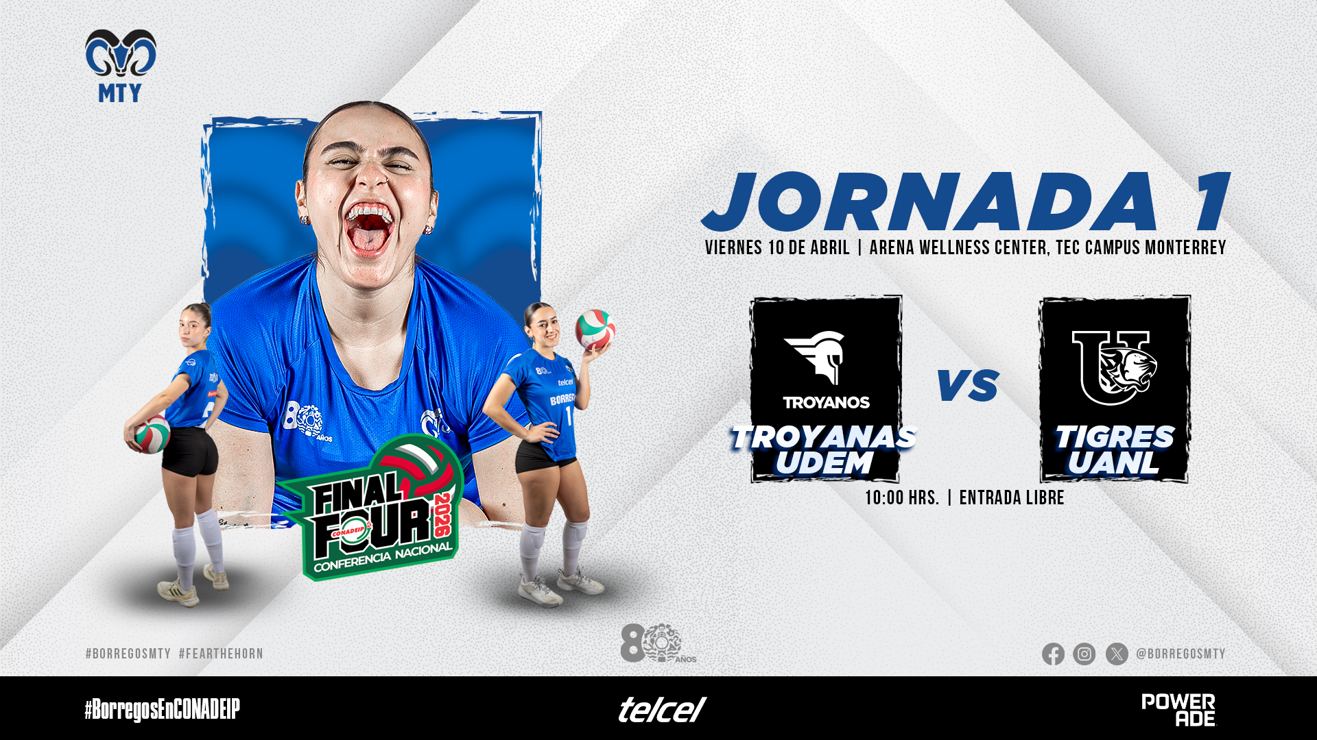 J#1 | Troyanas UDEM vs Tigres UANL