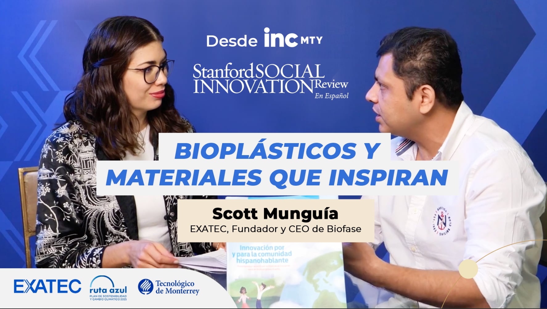 Bioplásticos y material sostenibles con Scott Munguía | SSIR en Español con EXATEC