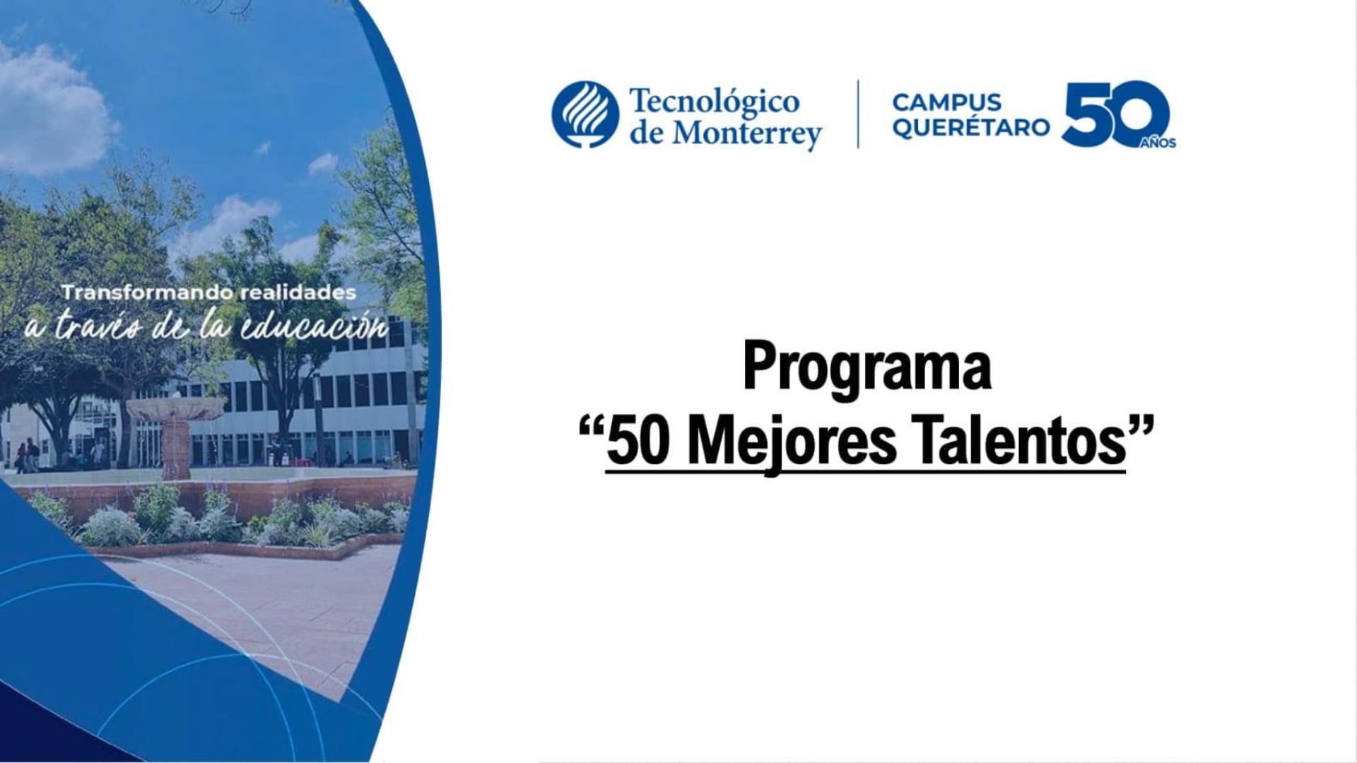 Sesión Informativa Programa 50 Mejores Talentos