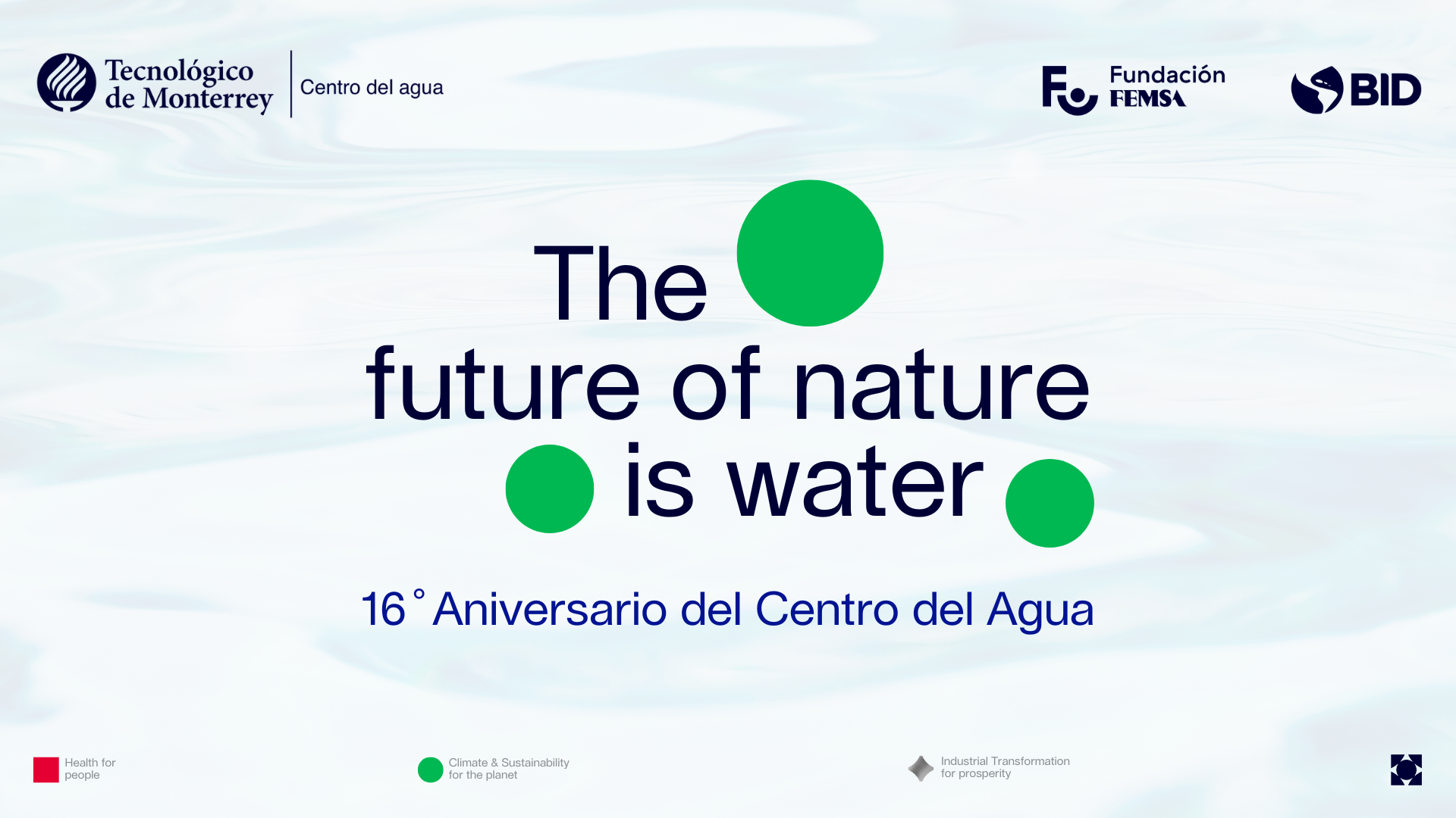 The Future of Nature is Water | 16° Aniversrio del Centro del Agua 