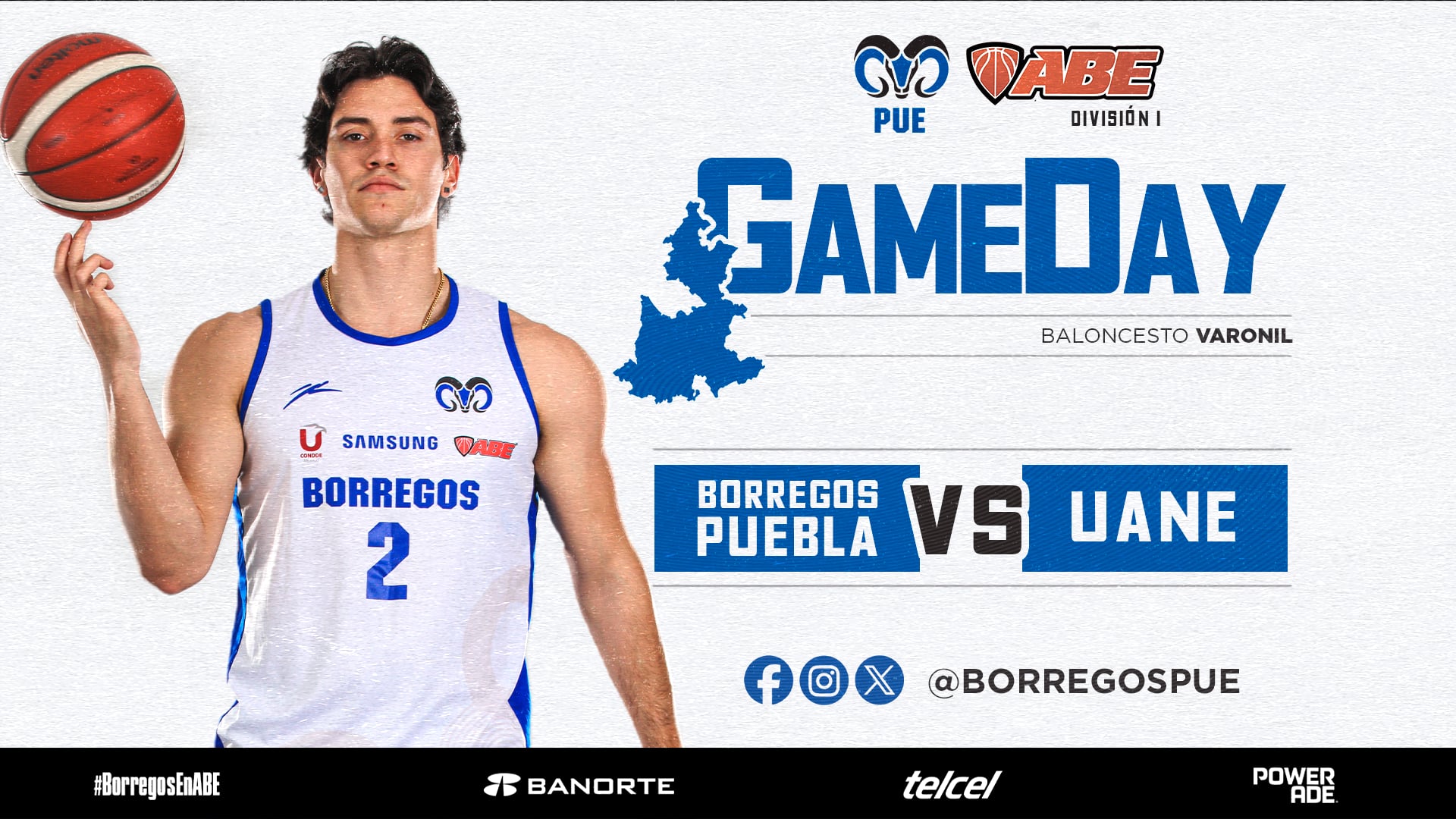 J#5 ABE División I Varonil 2024 | Borregos Puebla vs UANE