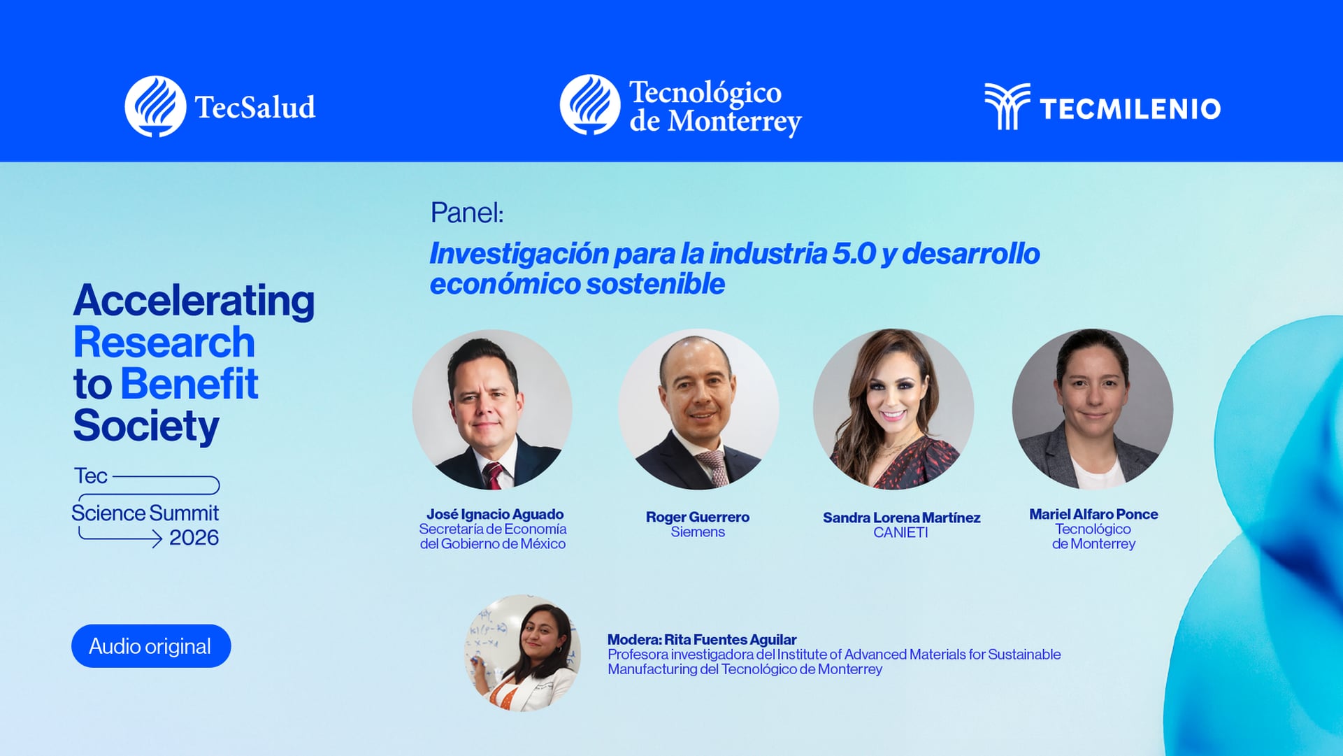 Panel: Investigación para la industria 5.0 y desarrollo económico sostenible