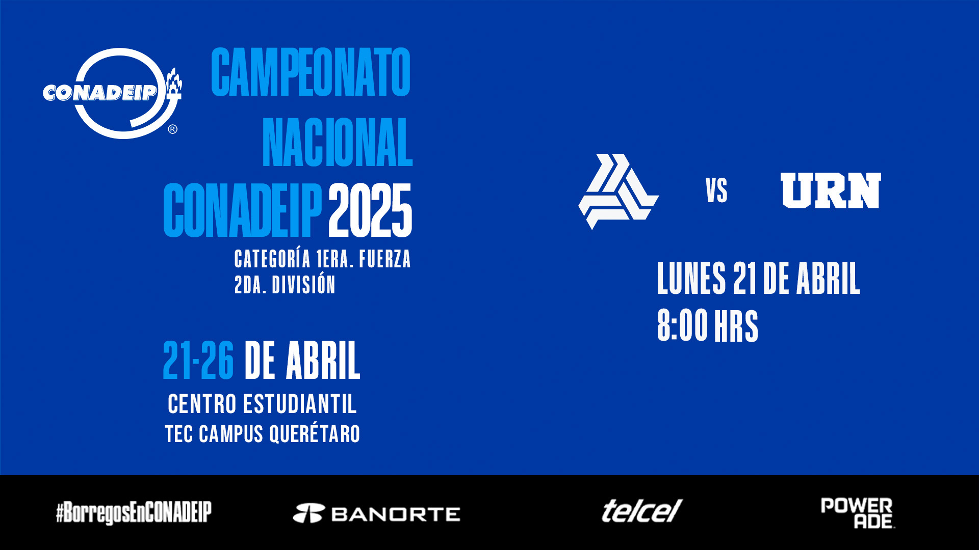 Campeonato Nacional Voleibol CONADEIP 2025 I La Salle Bajío vs URN