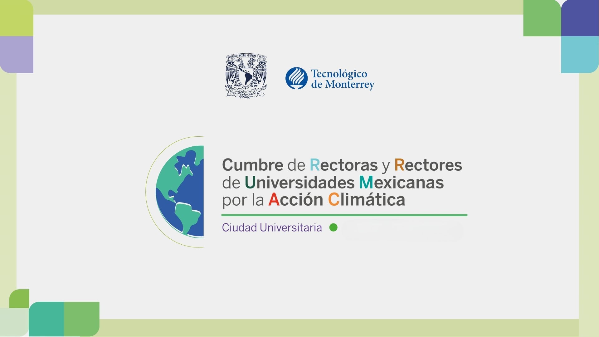 Cumbre de Rectoras y Rectores de Universidades Mexicanas por la Acción Climática