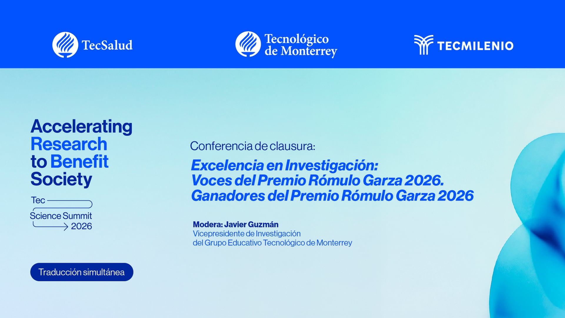 [Trad.] Excelencia en Investigación: Voces del Premio Rómulo Garza 2026 & closing remarks