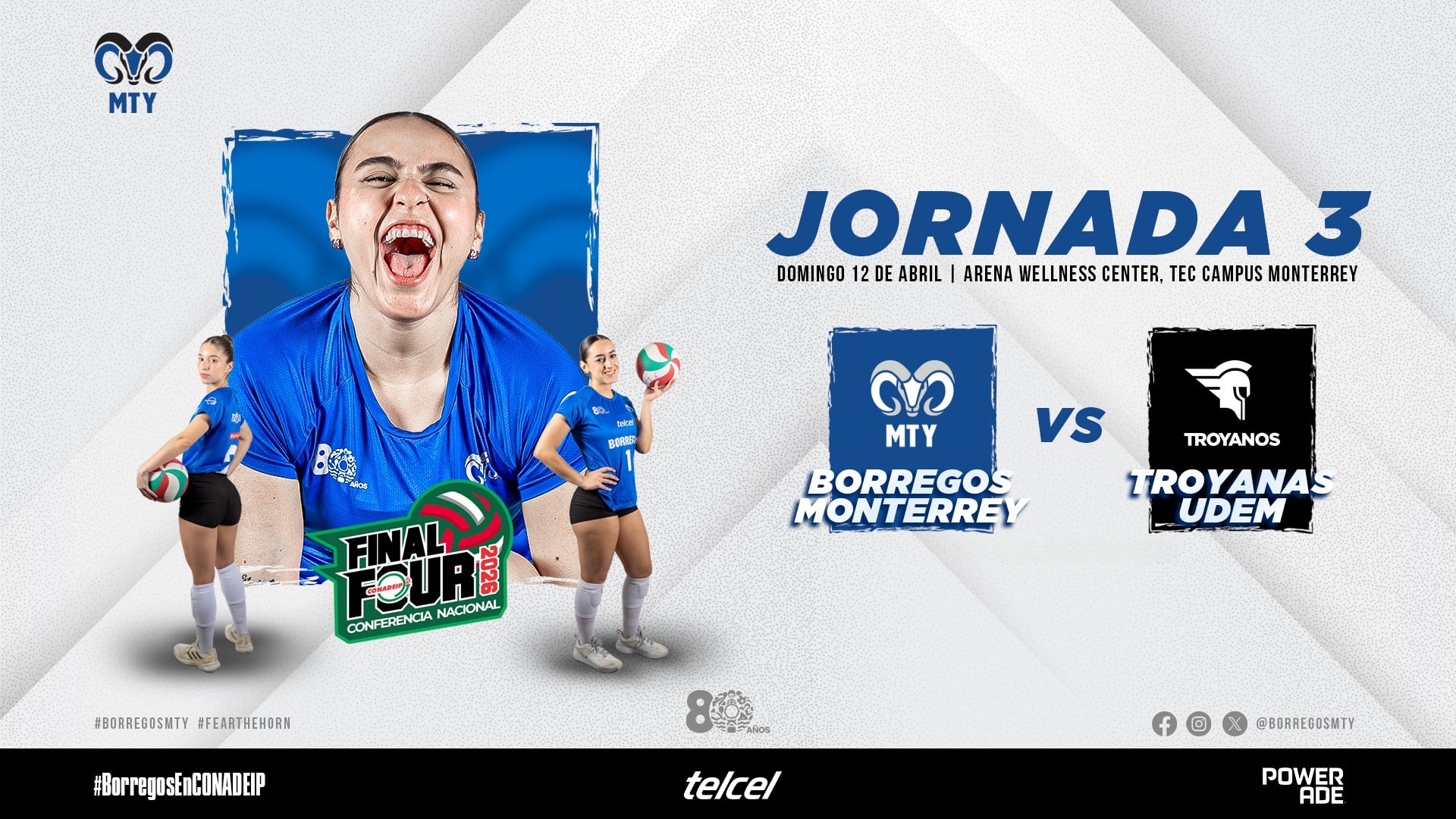 J#3 | Borregos MTY vs Troyanas UDEM