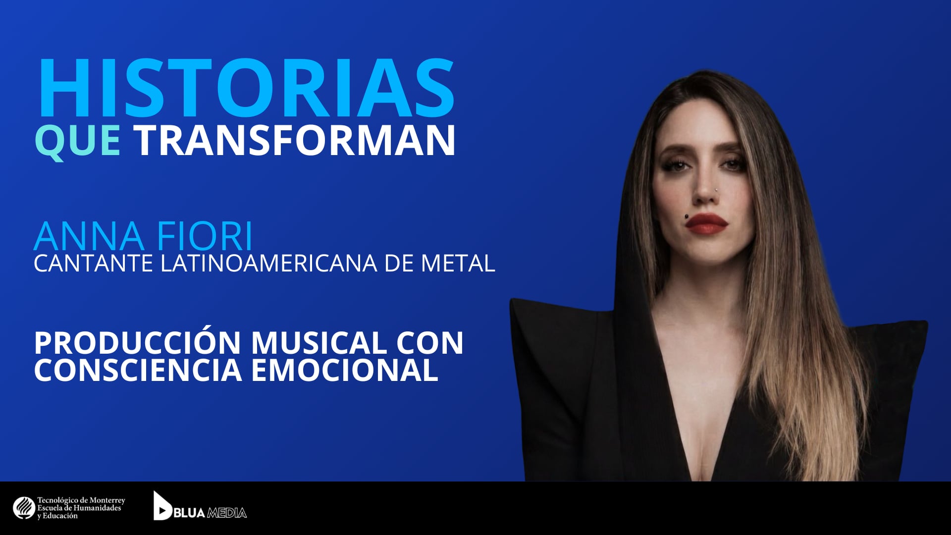 Anna Fiori. Cantante latinoamericana de metal. Producción musical con consciencia emocional.