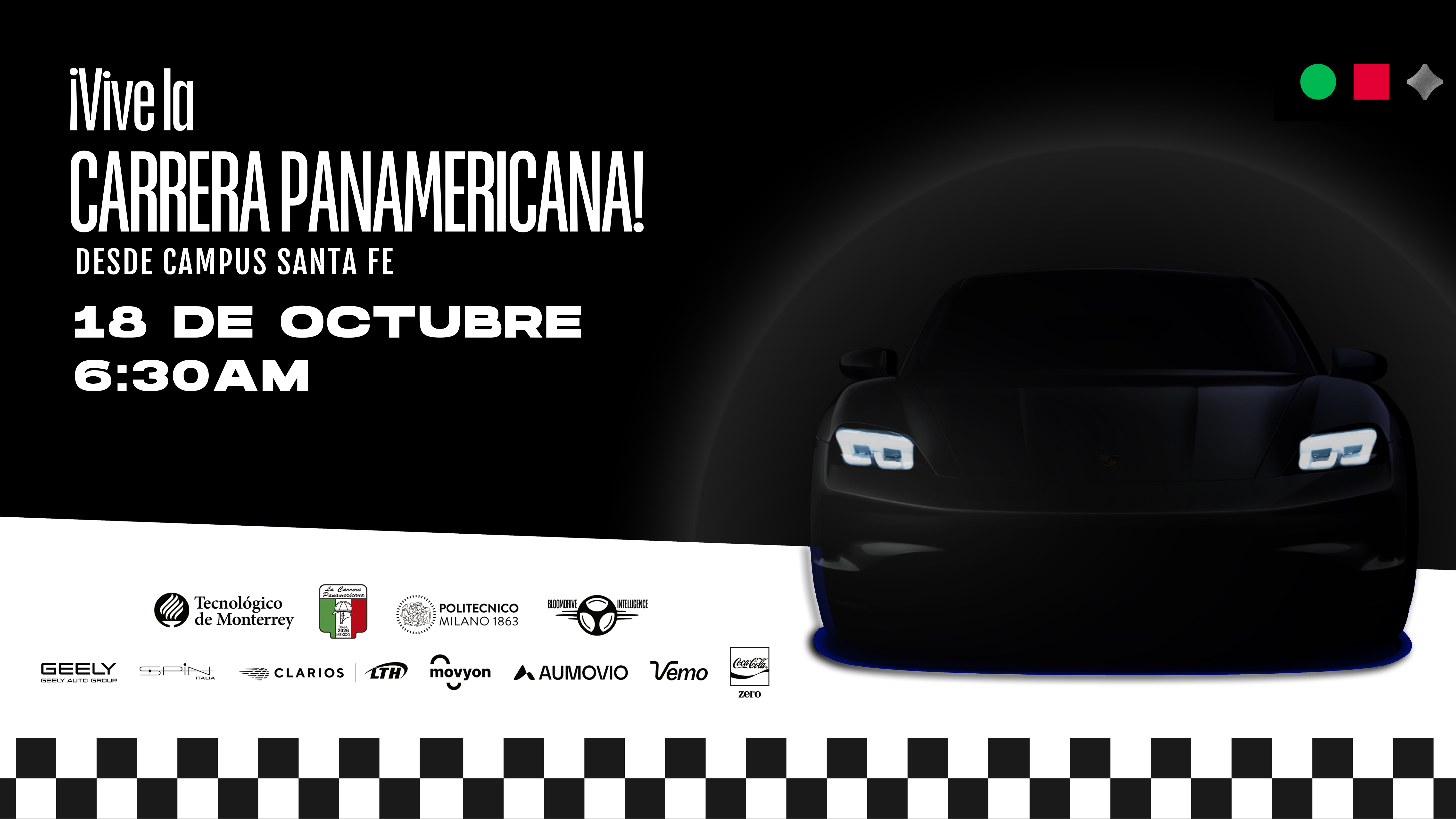 Carrera Panamericana en el Tec de Monterrey Campus Santa Fe