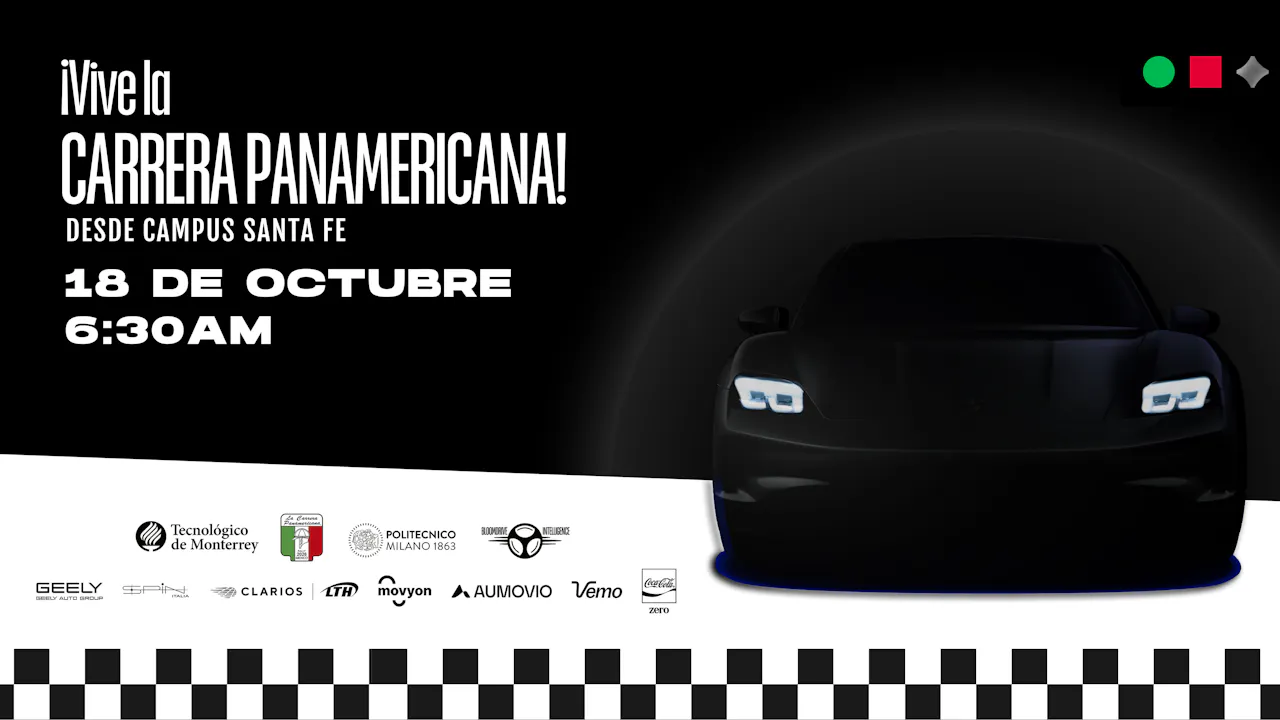 Carrera Panamericana en el Tec de Monterrey Campus Santa Fe