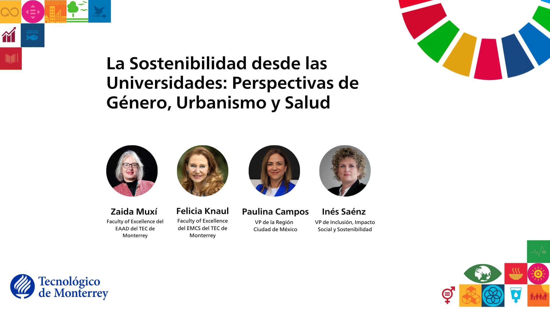 La Sostenibilidad desde las Universidades: Perspectivas de Género, Urbanismo y Salud