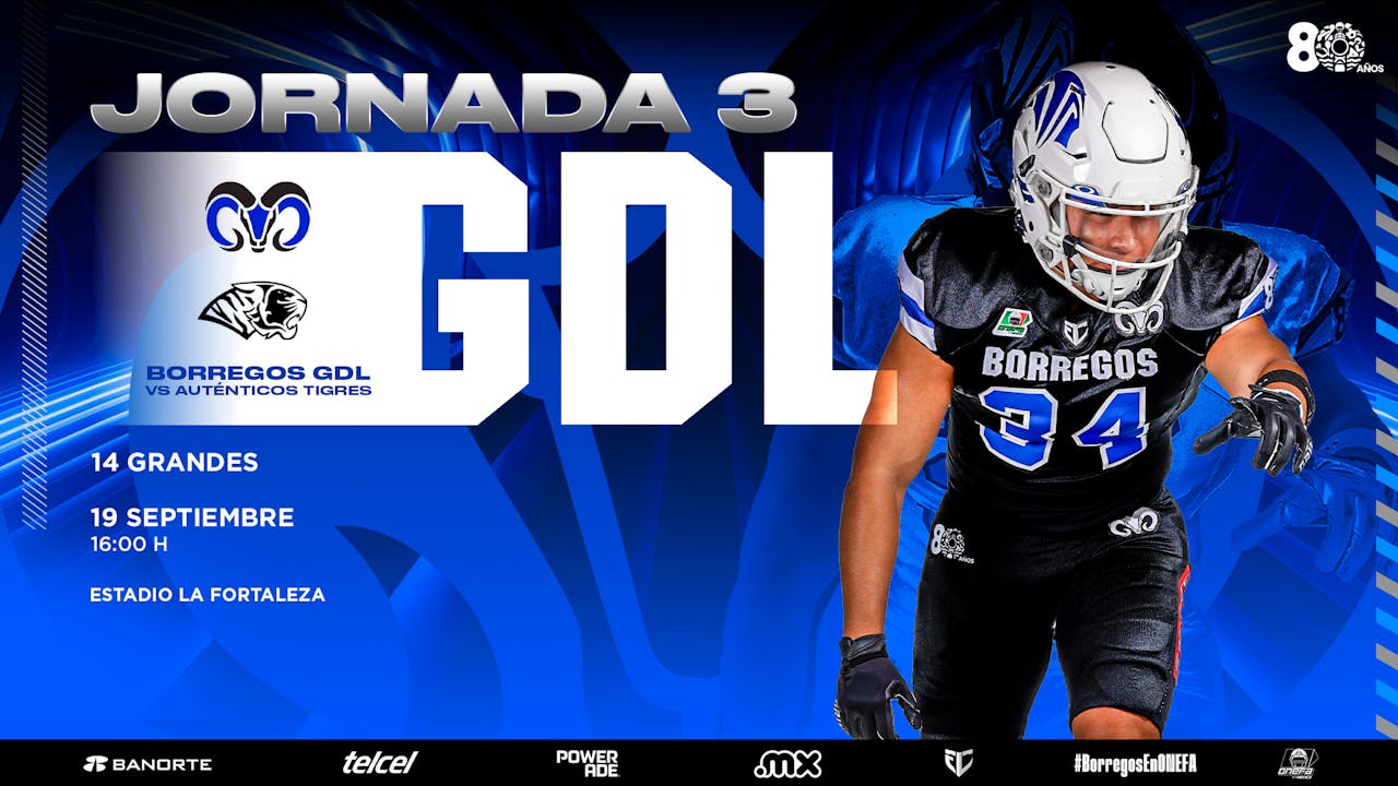 J#3 Borregos GDL vs UANL  Auténticos Tigres