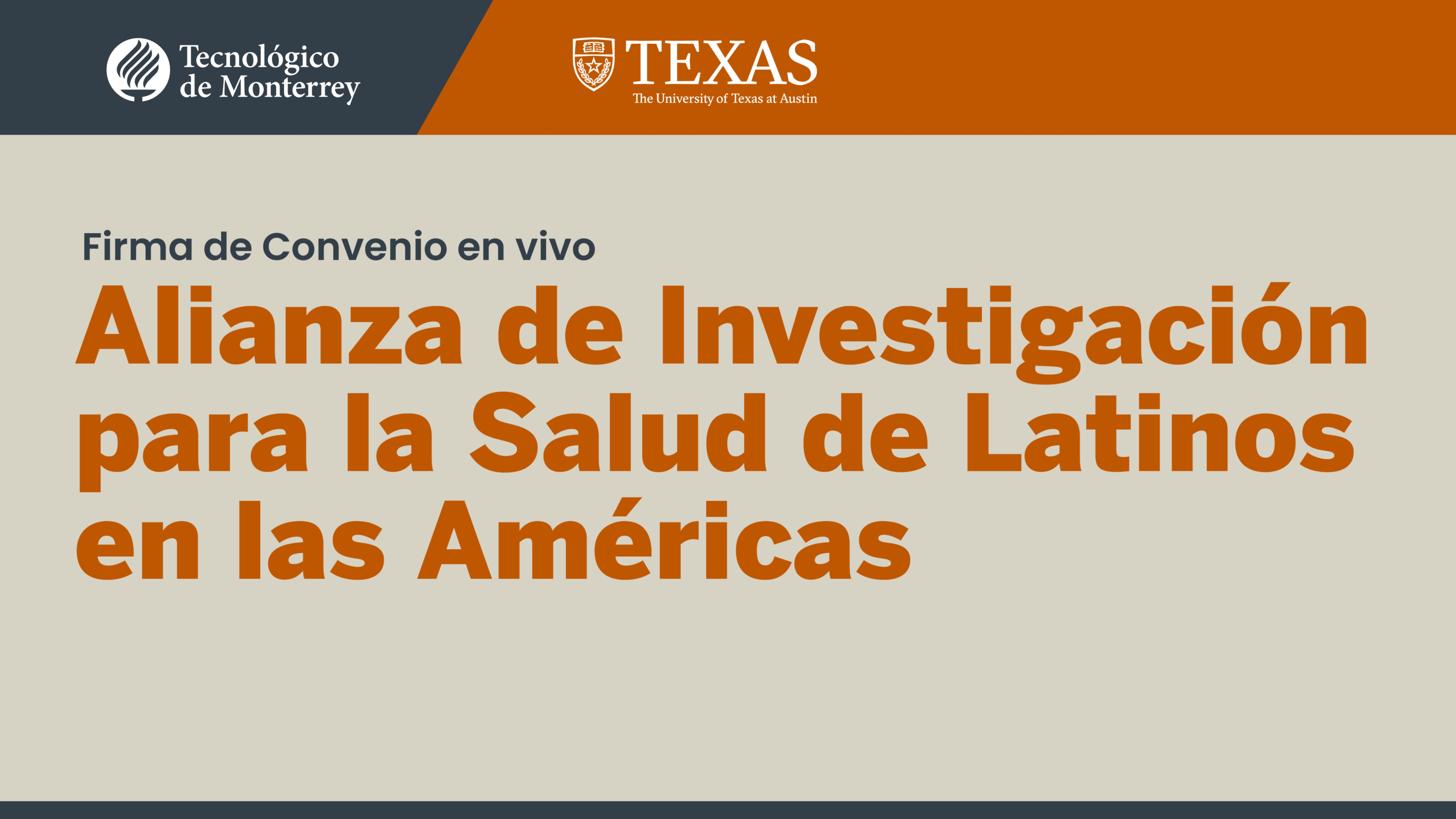 Firma de Convenio | Alianza de Investigación para la Salud de Latinos en las Américas