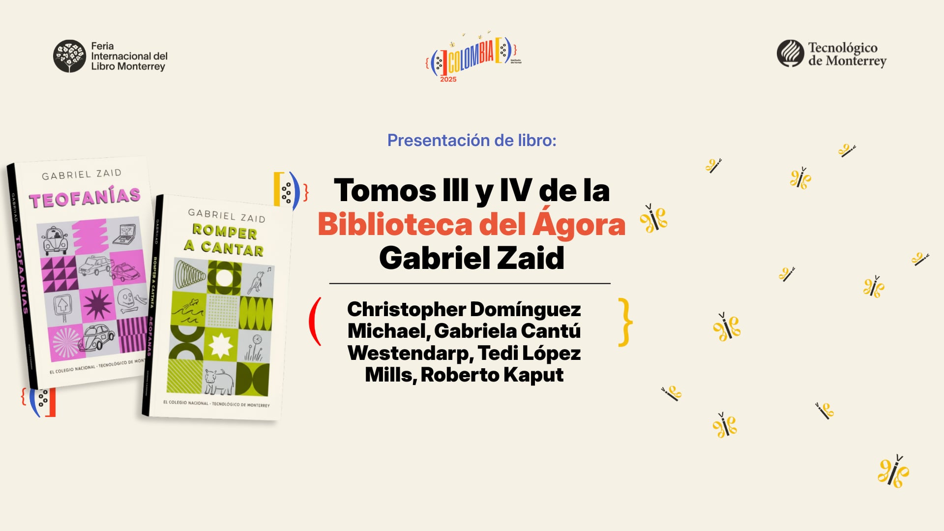 Presentación de libro | Tomos III y IV de la Biblioteca del Ágora Gabriel Zaid