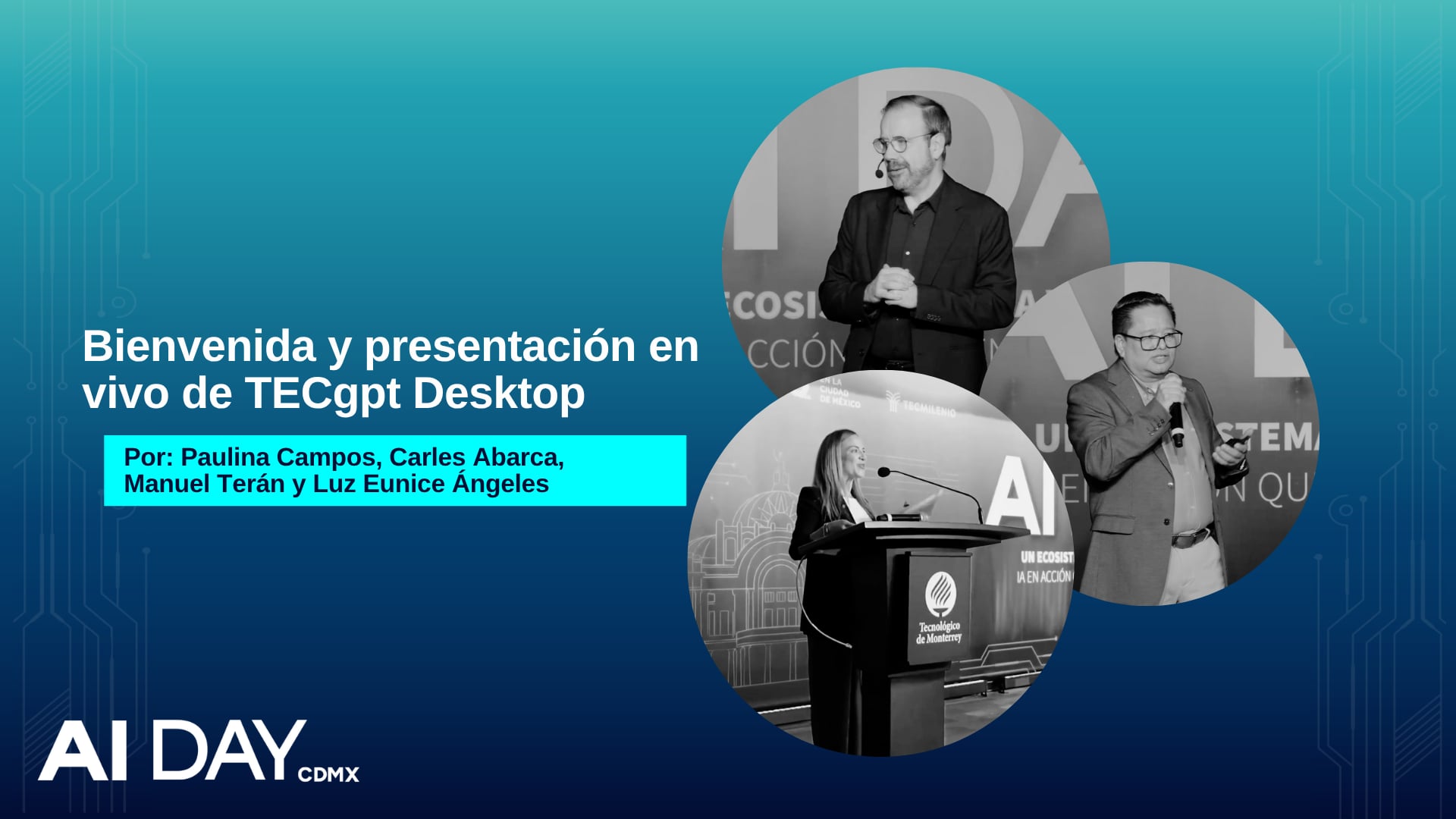 Bienvenida y presentación en vivo de TECgpt Desktop