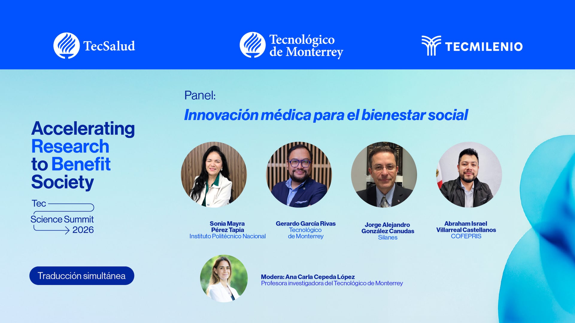 [Trad.] Panel: Innovación médica para el bienestar social