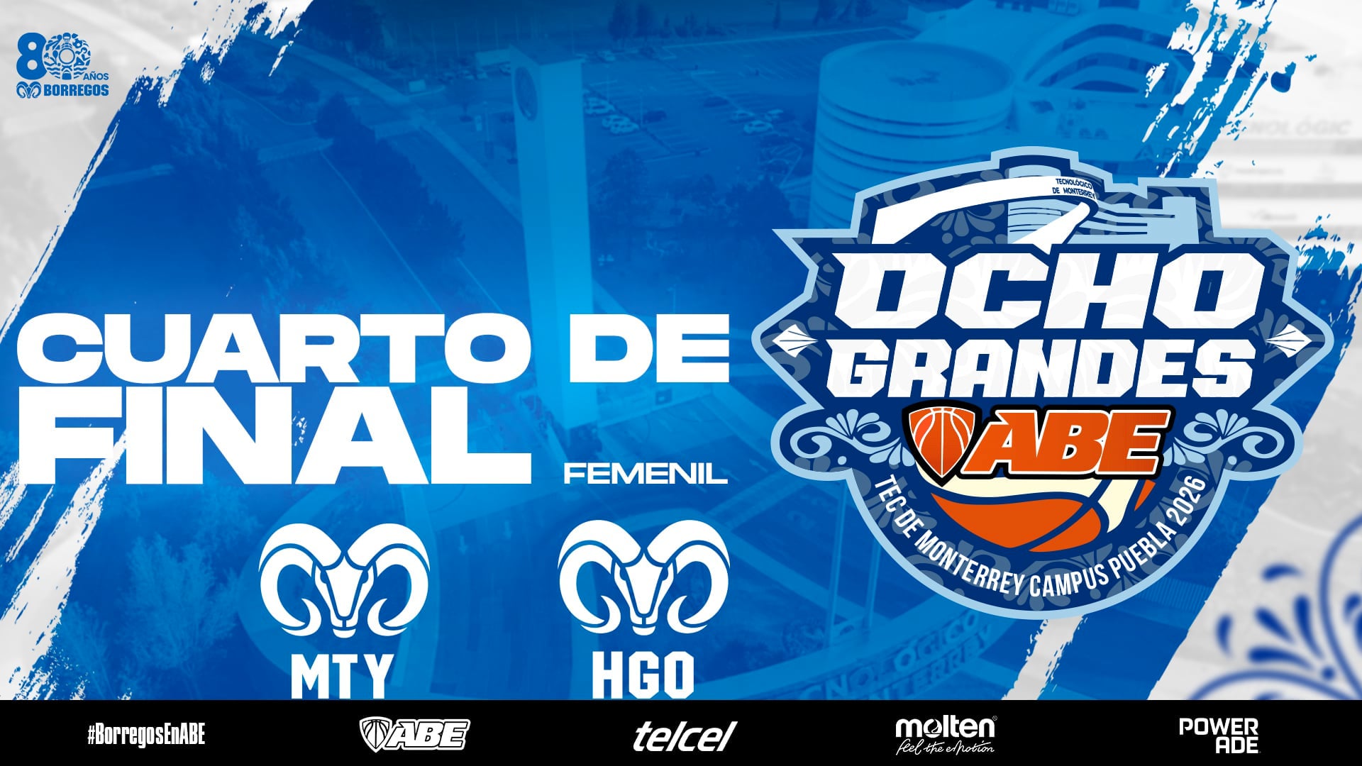 Cuartos de Final Femenil | 1er vs 8vo Lugar | Borregos MTY vs Borregos HGO