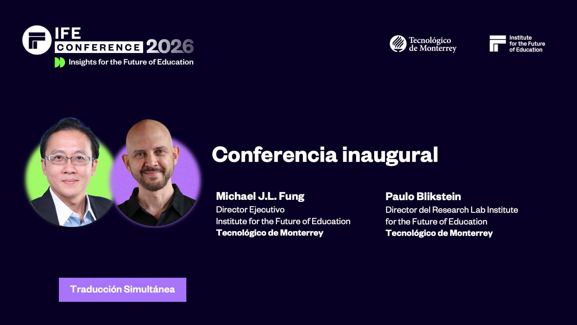 [Trad.] Bienvenida e inauguración oficial del IFE Conference 2026