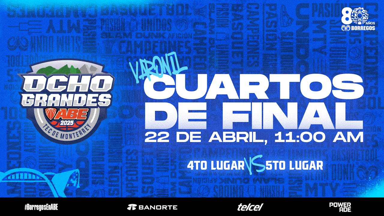 Cuartos de Final Varonil | 4to vs 5to Lugar