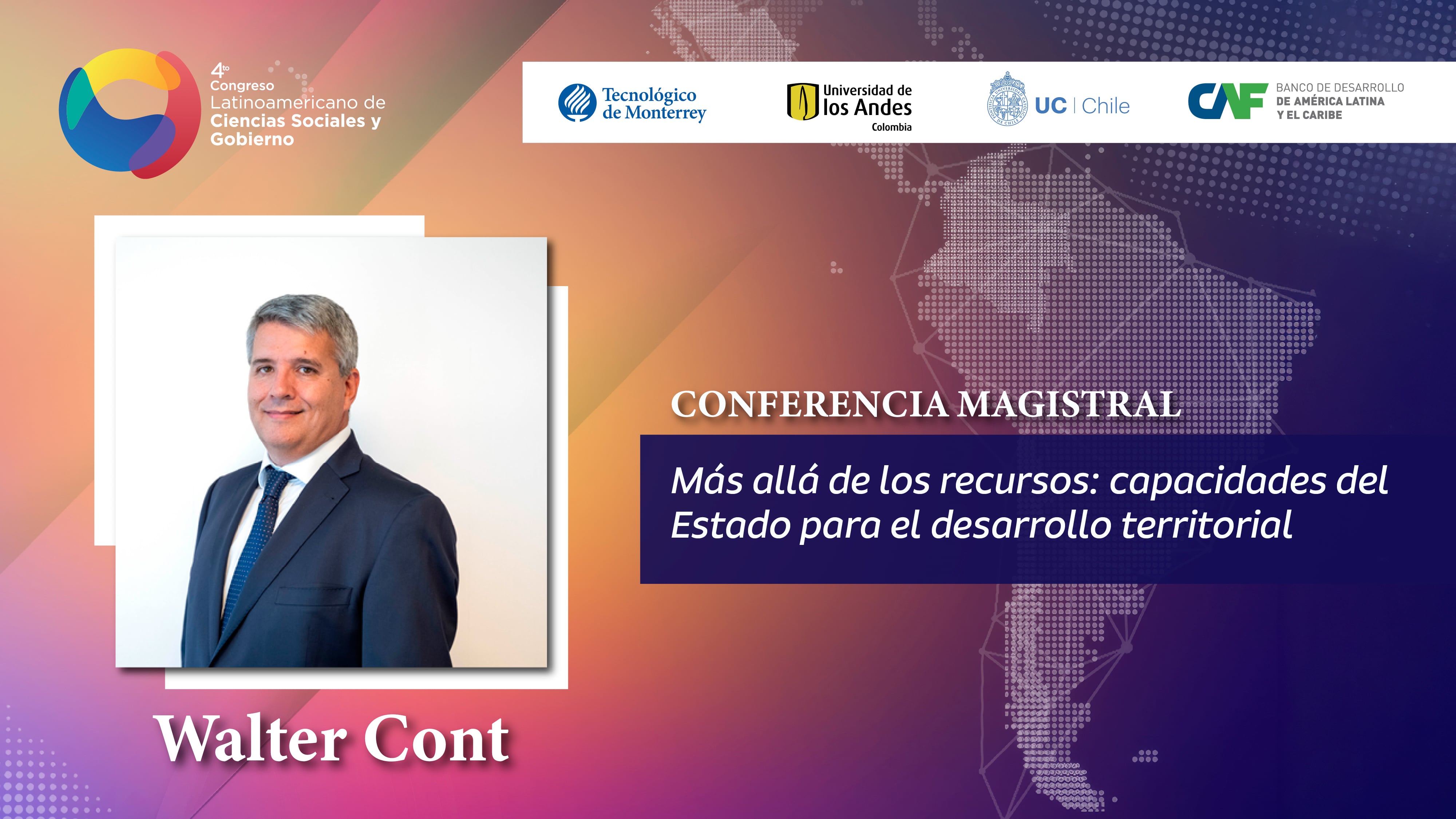 Inauguración y Conferencia magistral - Walter Cont