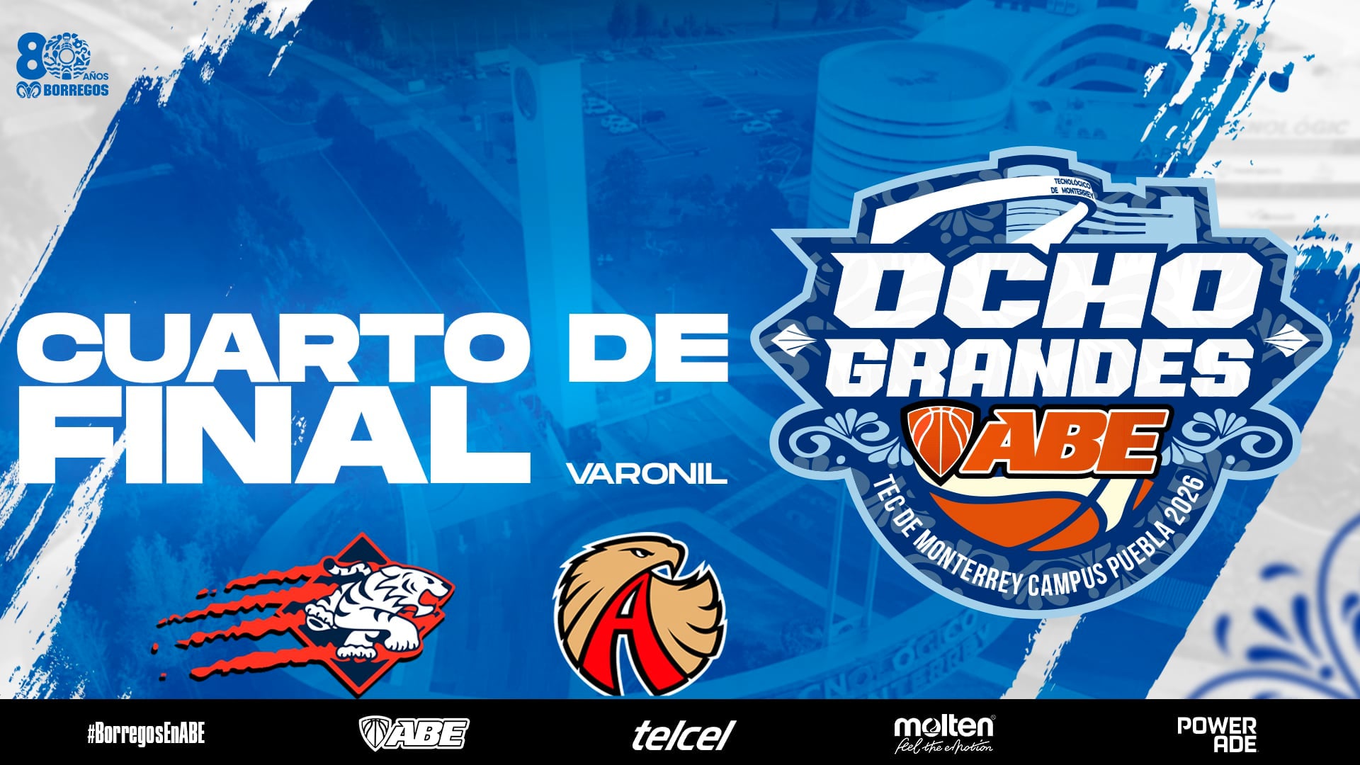 Cuartos de Final Varonil | 4to vs 5to Lugar | Tigres UMAD vs Águilas UPAEP